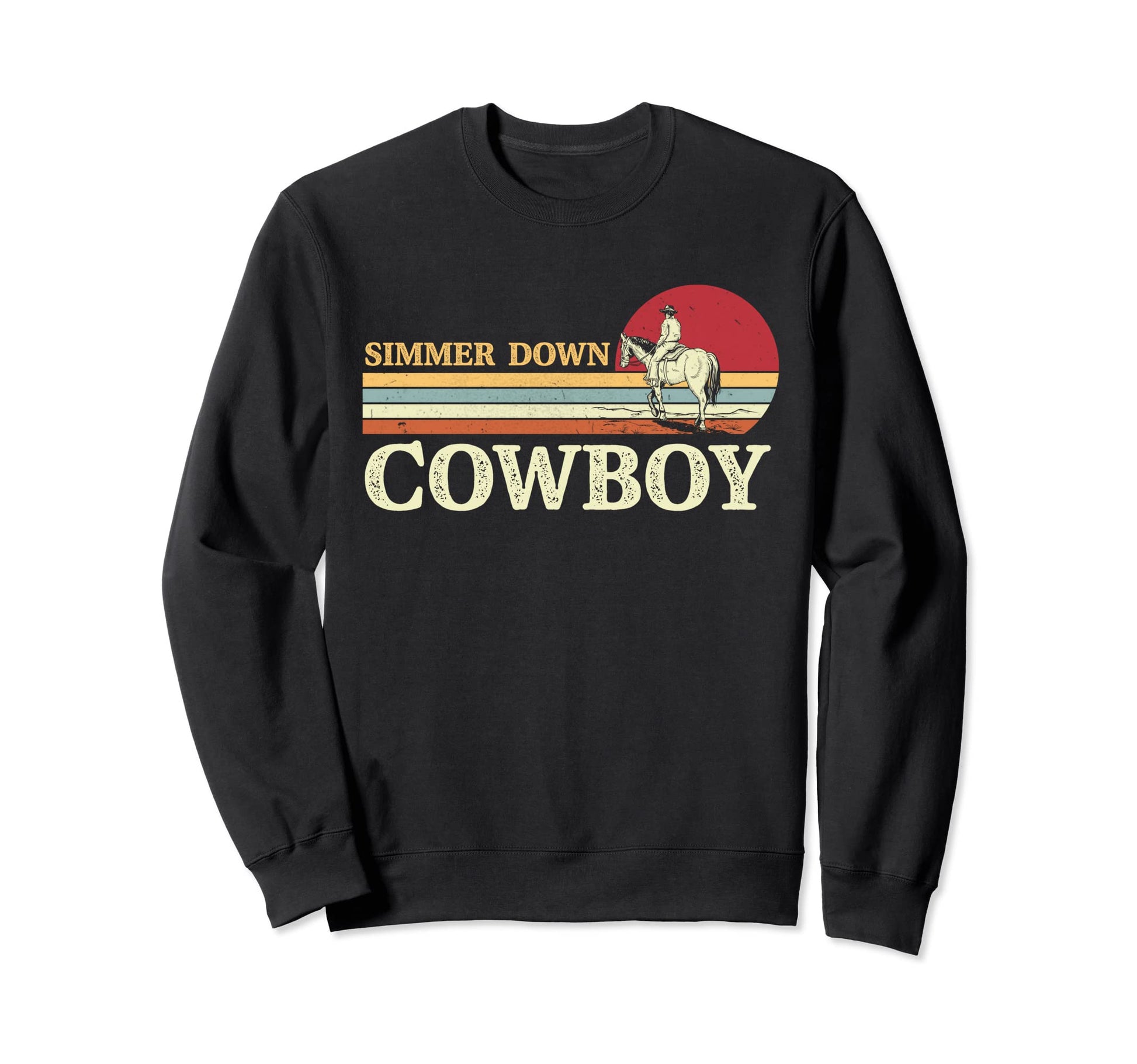 Western Country Simmer Down Sweatshirt - Casual Everyday Wear Unisex - T-Shirt, Sweatshirt, Hoodie