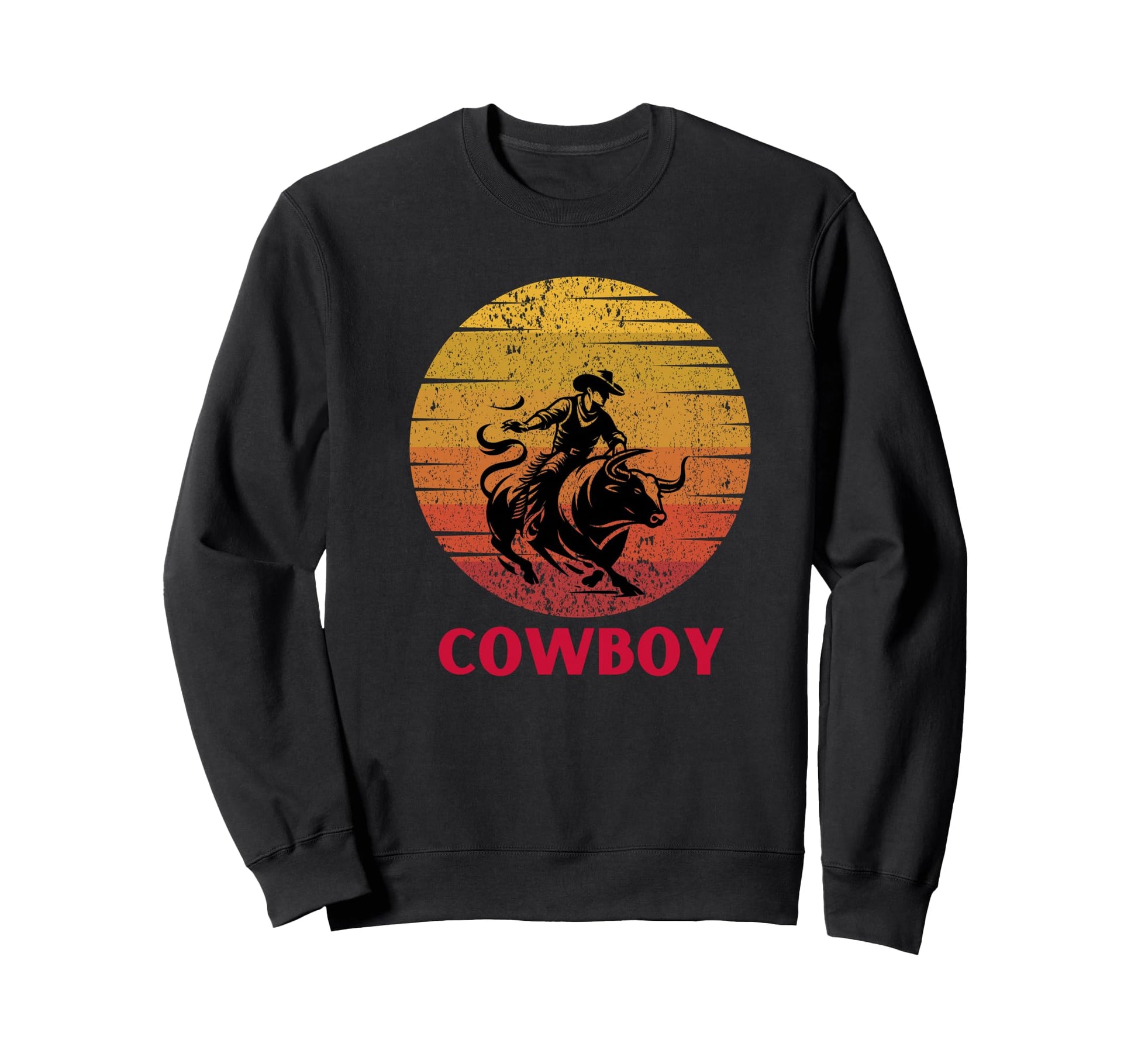 Cowboy Western Country Mens Sweatshirt - Graphic Print Unisex - T-Shirt, Sweatshirt, Hoodie