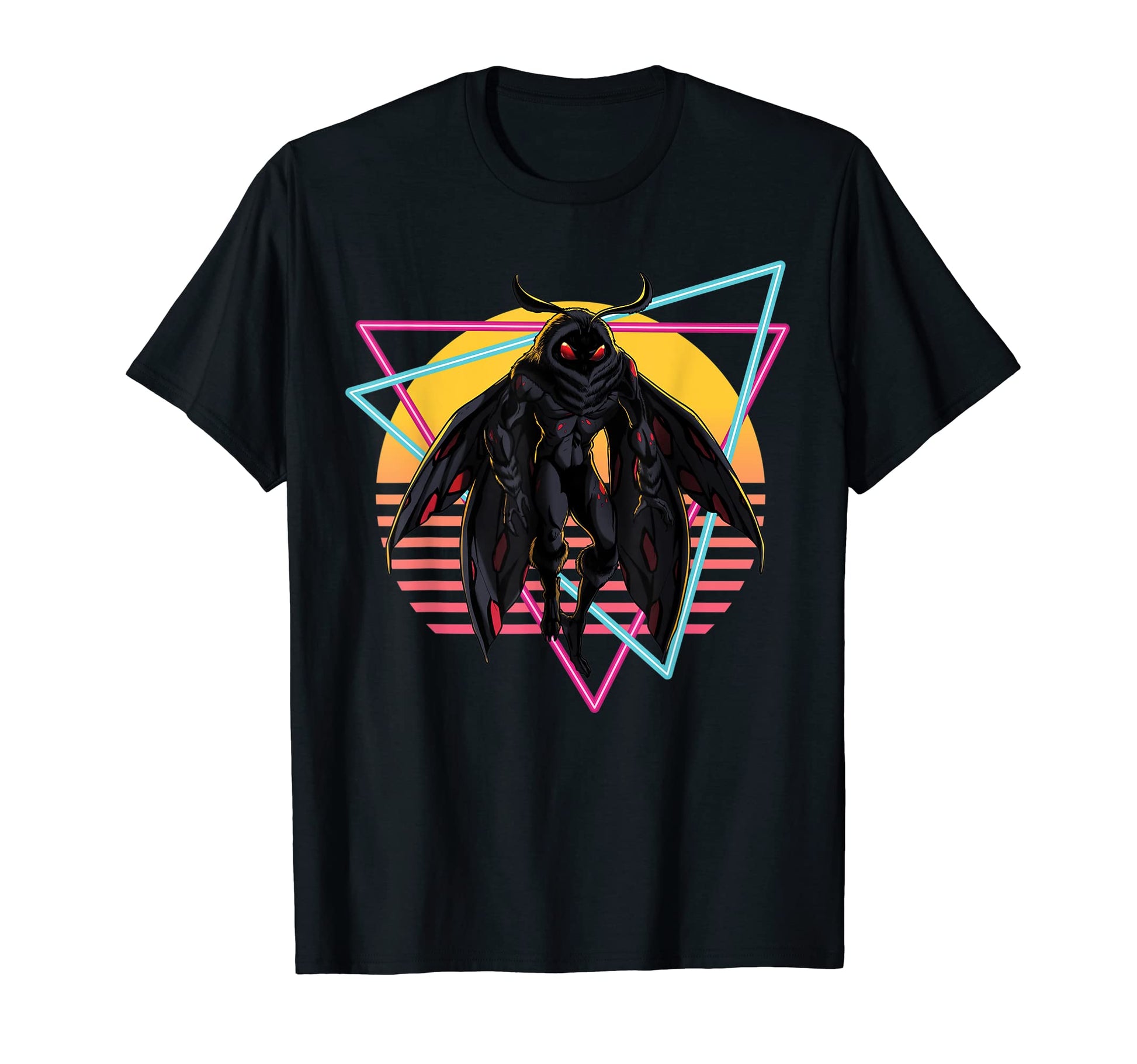 Mothman Synthwave 80S Retrowave Vaporwave T-Shirt - Graphic Print Unisex - T-Shirt, Sweatshirt, Hoodie