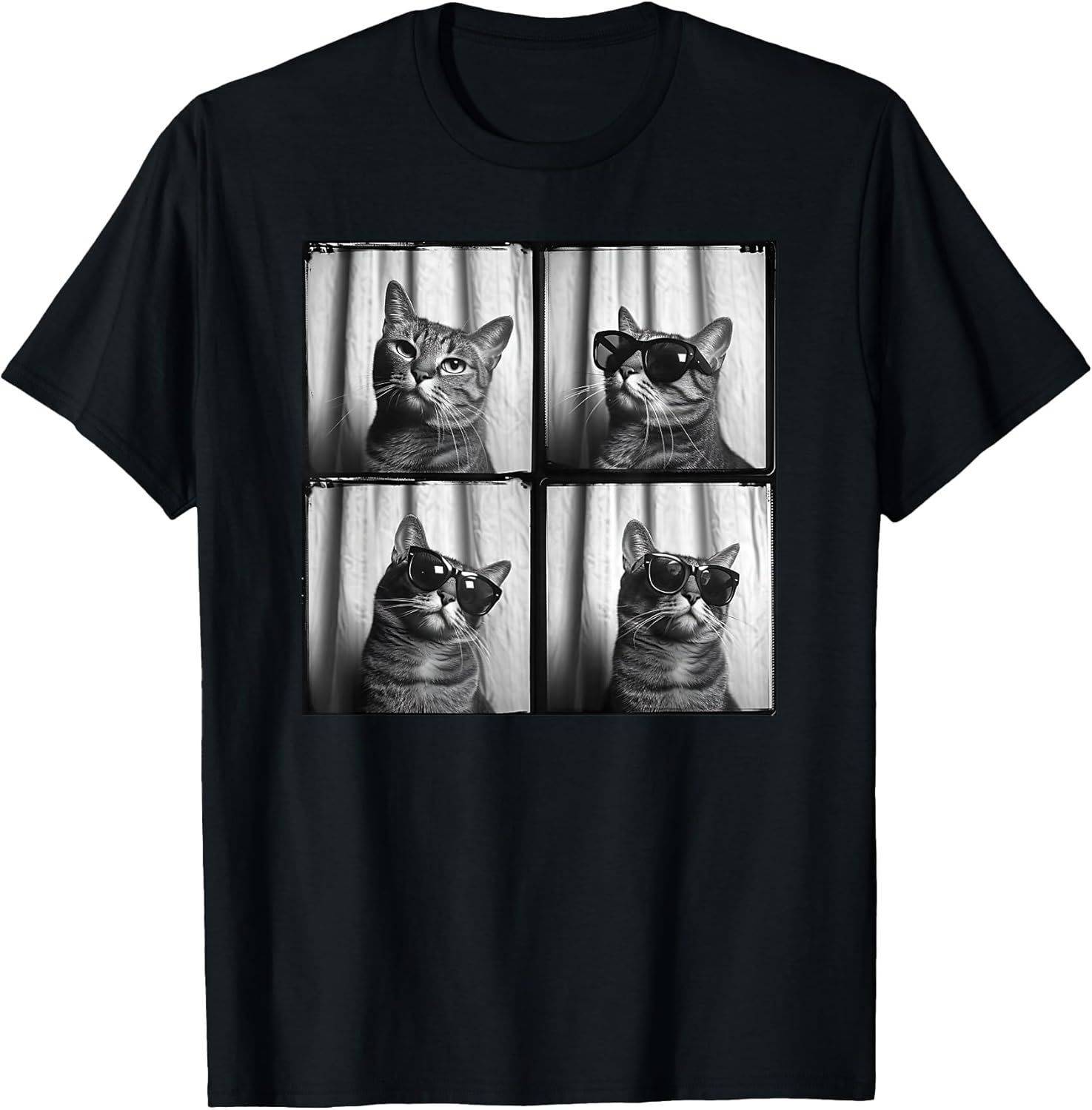 Tabby Cat With Sunglasses Photo Men Women Kids - Adult & Kids T-Shirts, Sweatshirts & Hoodies apparel design preview 1