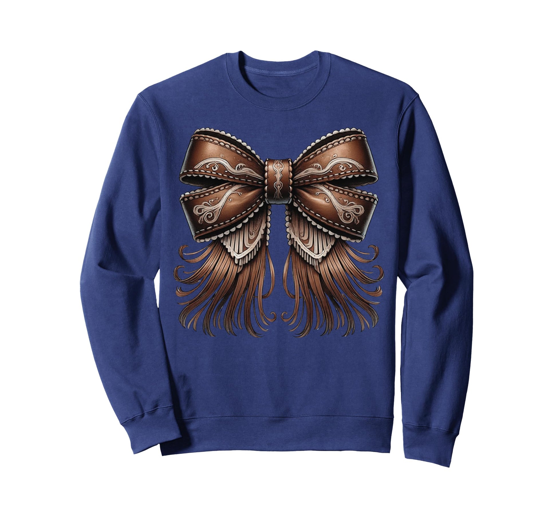 Western Cowgirl Bow Coquette Sweatshirt - Minimalist Print Unisex - T-Shirt, Sweatshirt, Hoodie