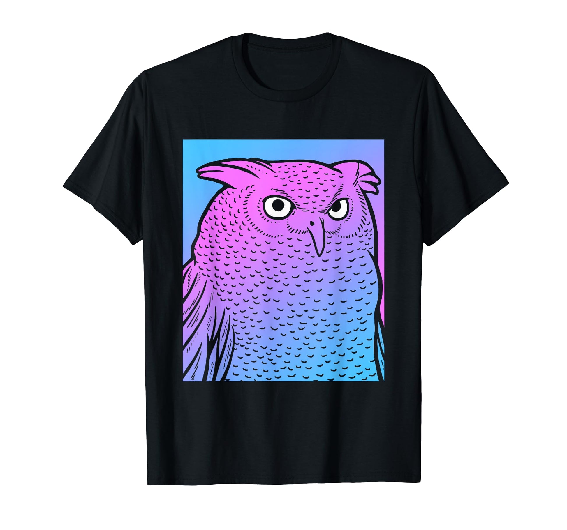 Vaporwave Owl Aesthetic Pastel Goth T-Shirt - Minimalist Print Men Women - T-Shirt, Sweatshirt, Hoodie