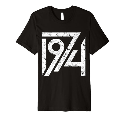 1974 Birthday Grunge Alternative T-Shirt - Custom Art Print Men Women - T-Shirt, Sweatshirt, Hoodie