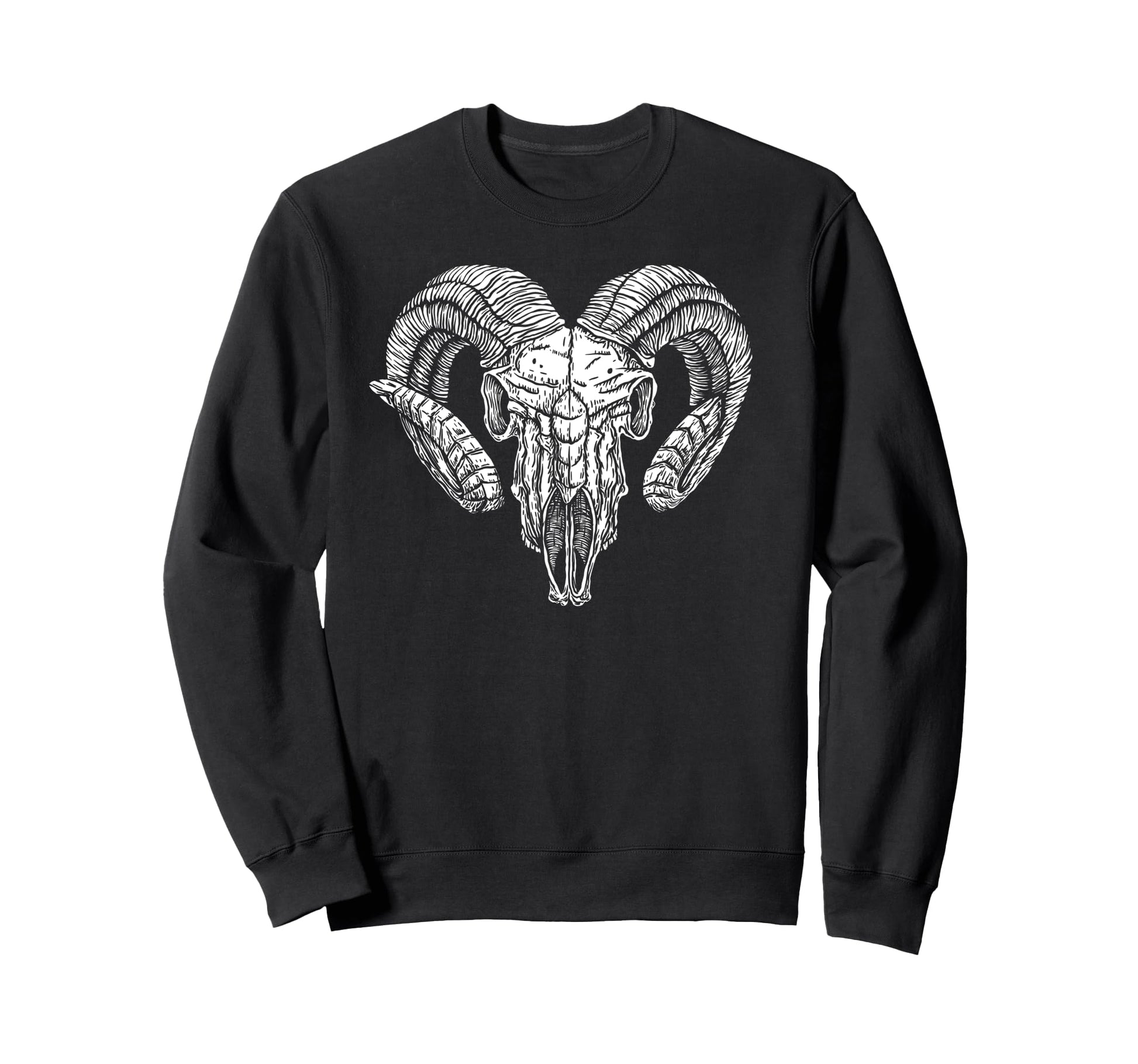 Old Ram Skull Western Cowboys Bull Sweatshirt - Minimalist Print Men Women - T-Shirt, Sweatshirt, Hoodie