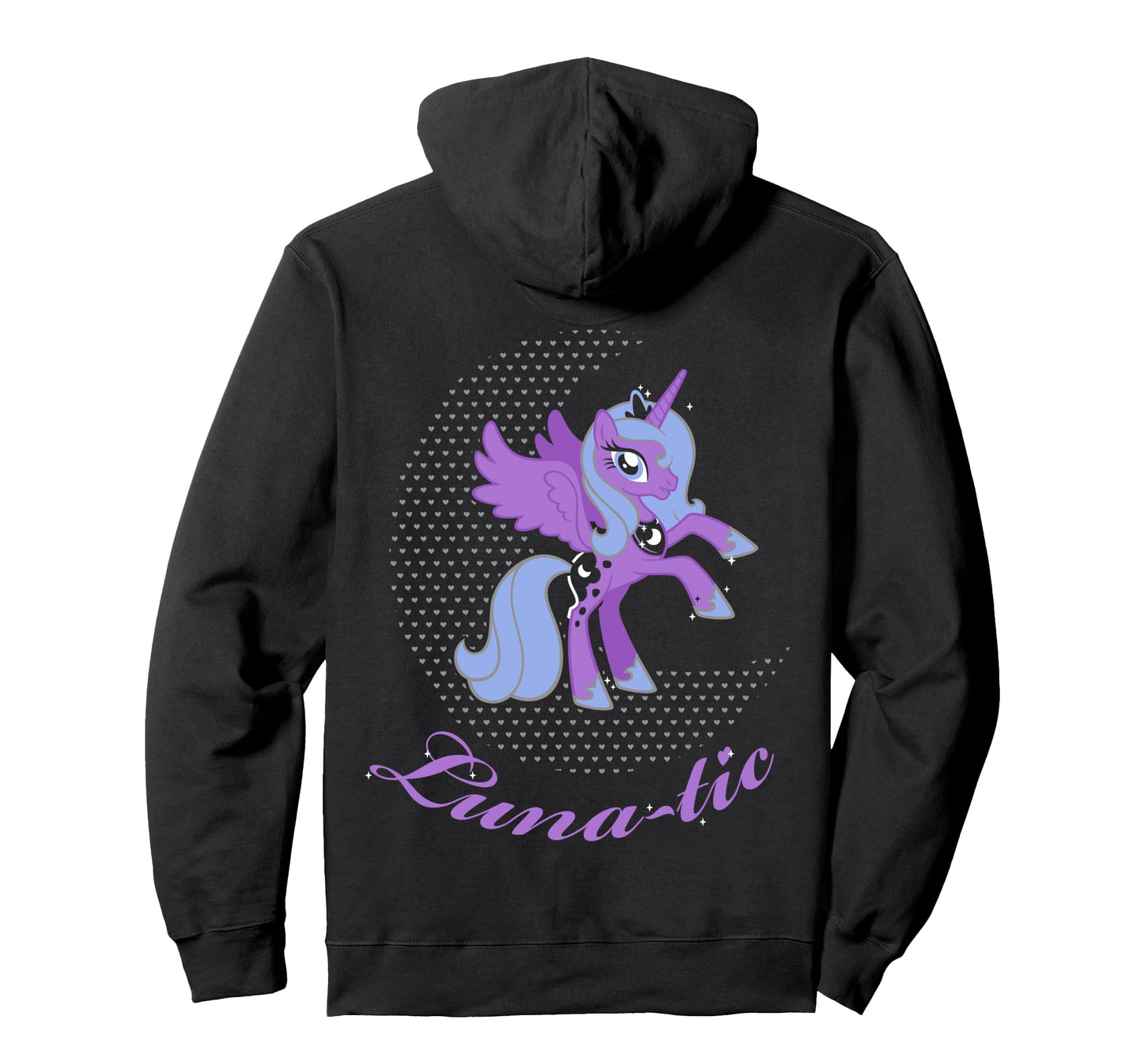 Luna Tic Rarity Fluttershy Rainbow Dash Hoodie - Minimalist Print Unisex - T-Shirt, Sweatshirt, Hoodie