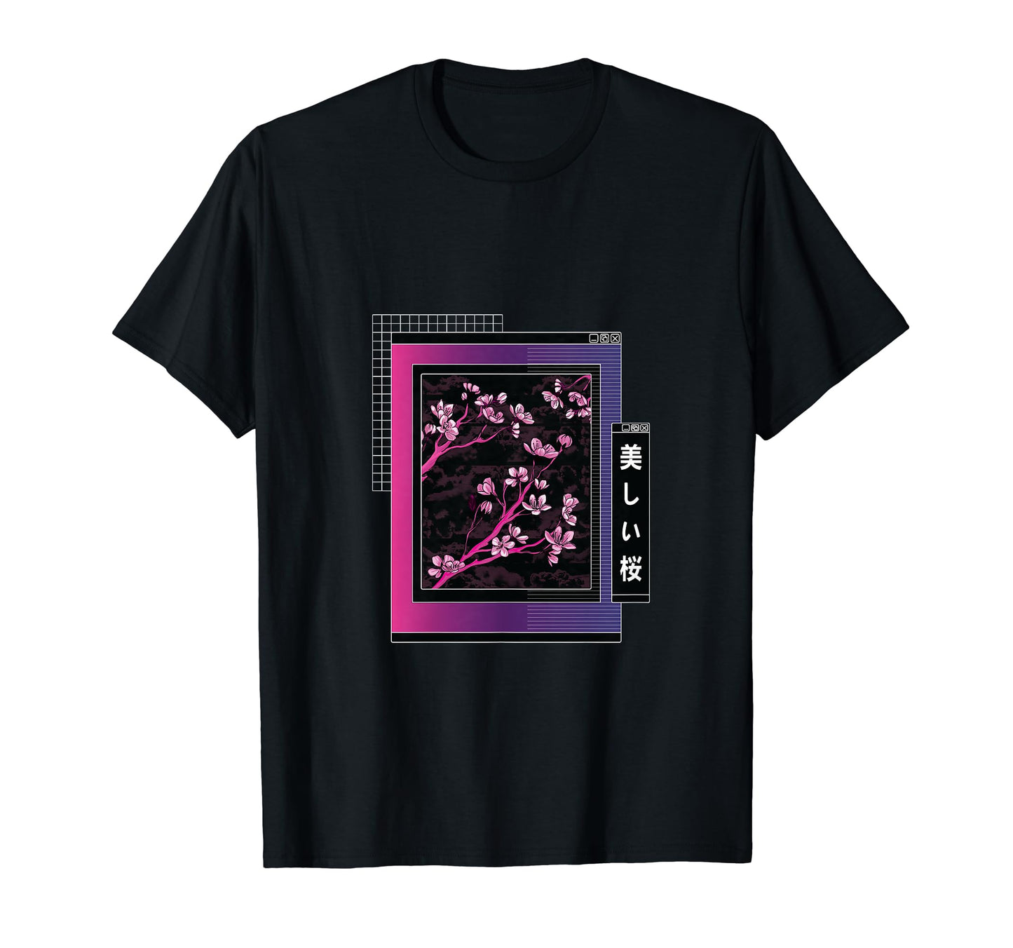 Sakura Tree Vaporwave Aesthetic Colorful T-Shirt - Trendy Graphic Unisex - T-Shirt, Sweatshirt, Hoodie