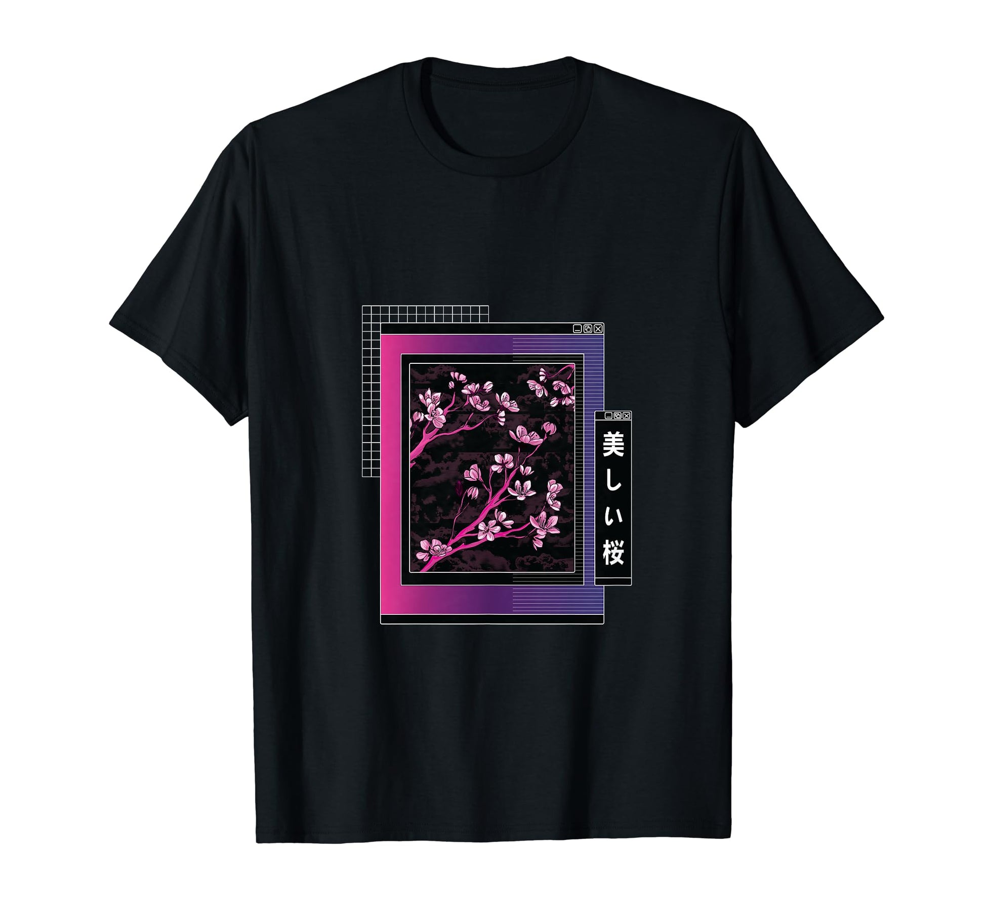 Sakura Tree Vaporwave Aesthetic Colorful T-Shirt - Trendy Graphic Unisex - T-Shirt, Sweatshirt, Hoodie
