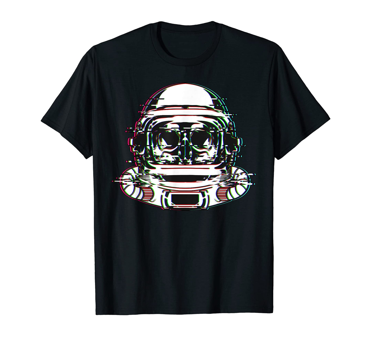 Astronaut Skull Vaporwave Aesthetic T-Shirt - Minimalist Print for Adults - T-Shirt, Sweatshirt, Hoodie