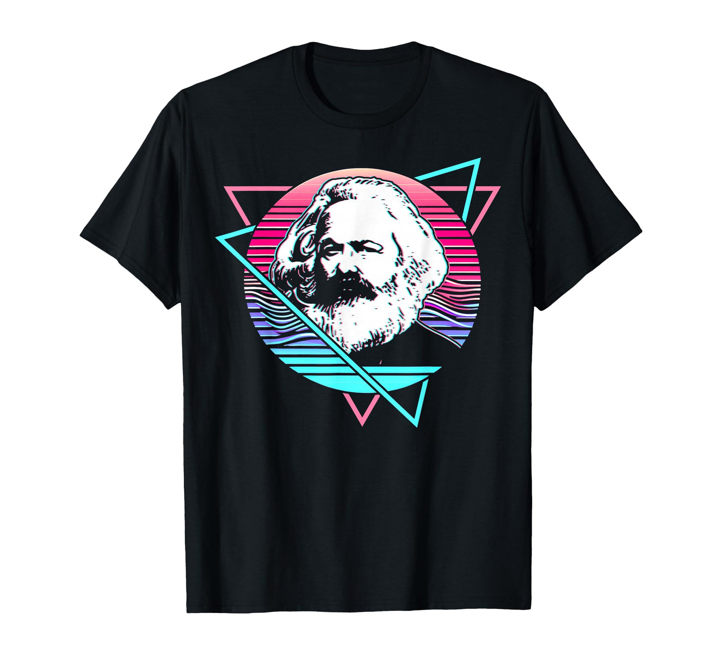 Karl Marx Communism Communist Vaporwave T-Shirt - Graphic Print Unisex - T-Shirt, Sweatshirt, Hoodie