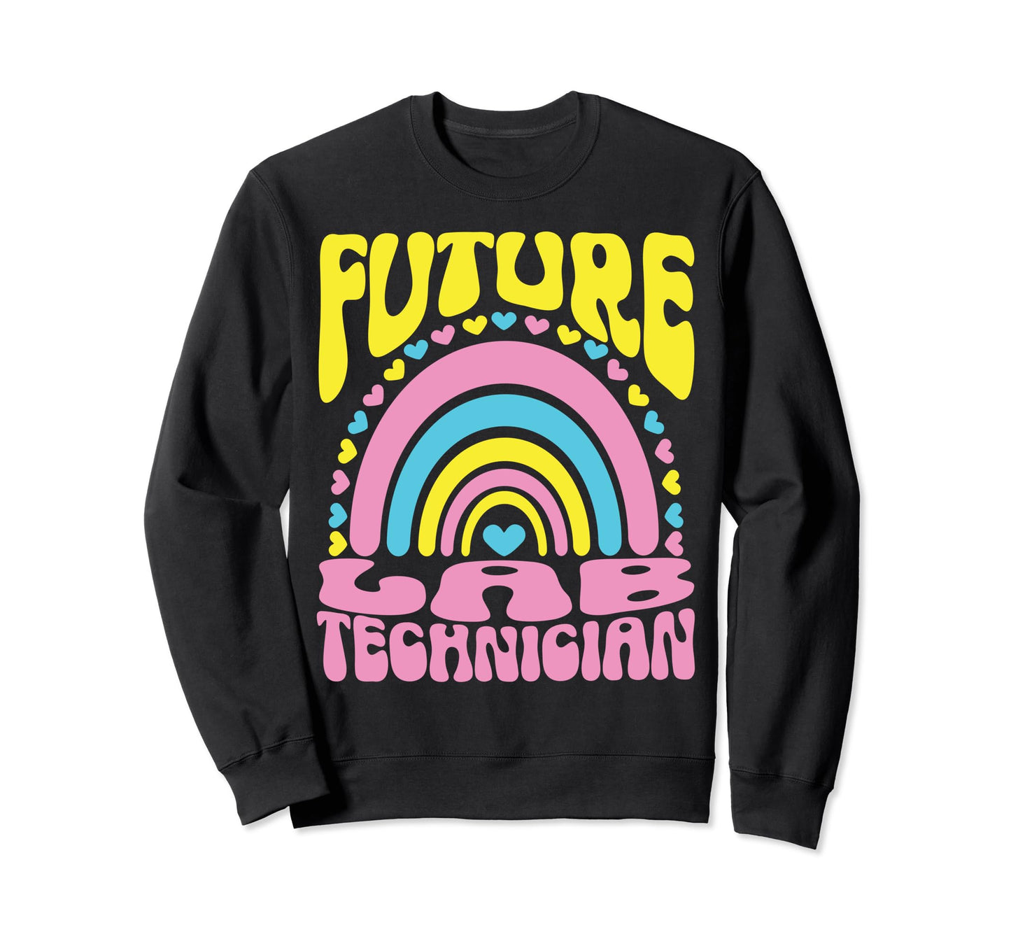 Future Lab Technician Bright Sweatshirt - Custom Art Print Men Women - T-Shirt, Sweatshirt, Hoodie
