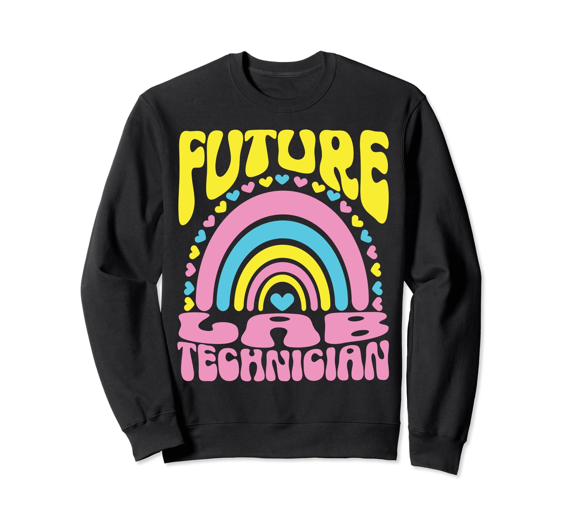 Future Lab Technician Bright Sweatshirt - Custom Art Print Men Women - T-Shirt, Sweatshirt, Hoodie