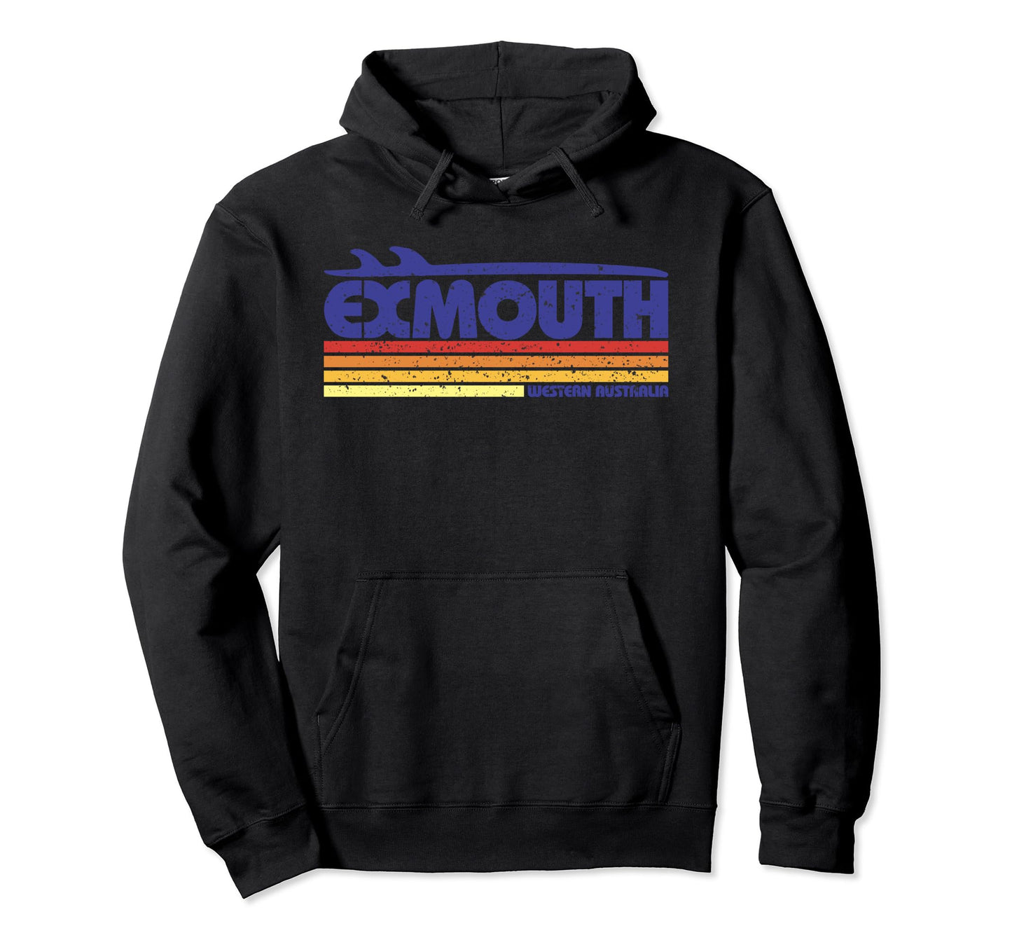 Exmouth Western Australia Surf Hoodie - Minimalist Print for Adults - T-Shirt, Sweatshirt, Hoodie