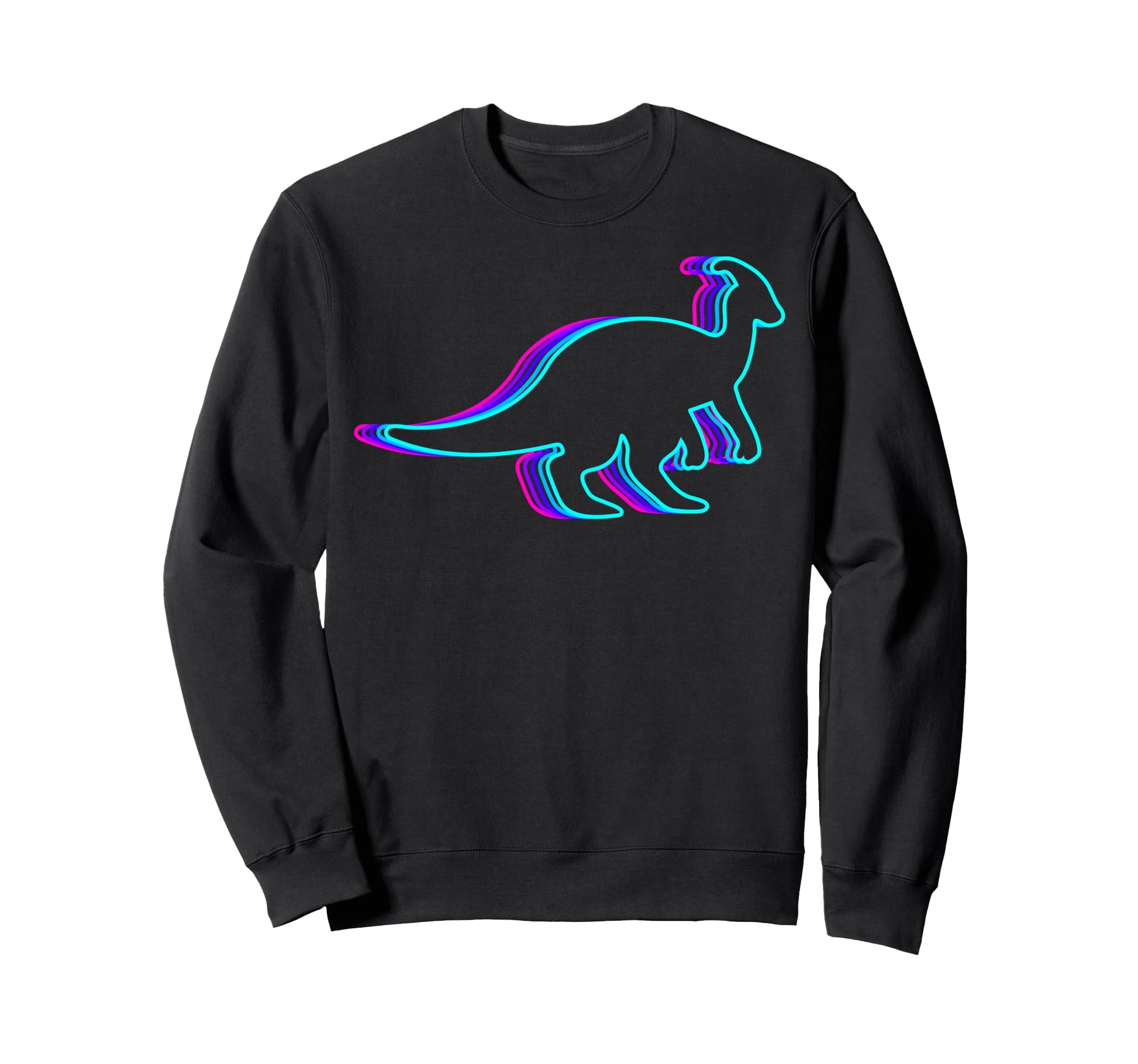 Parasaurolophus Dinosaur Vaporwave Sweatshirt - Custom Art Print Unisex - T-Shirt, Sweatshirt, Hoodie