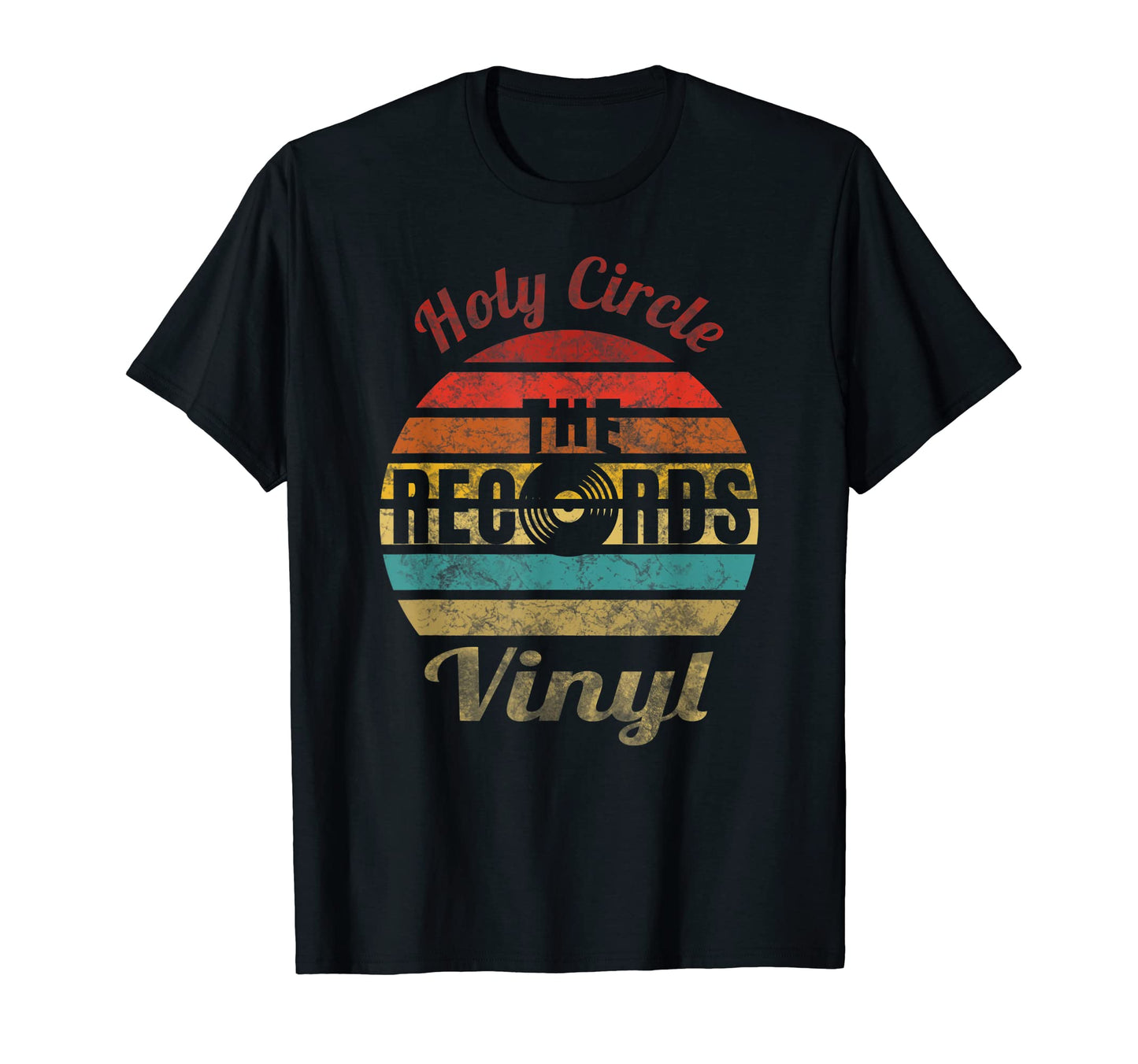 Vinyl Holy Circle Records Record T-Shirt - Aesthetic Graphic Men Women - T-Shirt, Sweatshirt, Hoodie