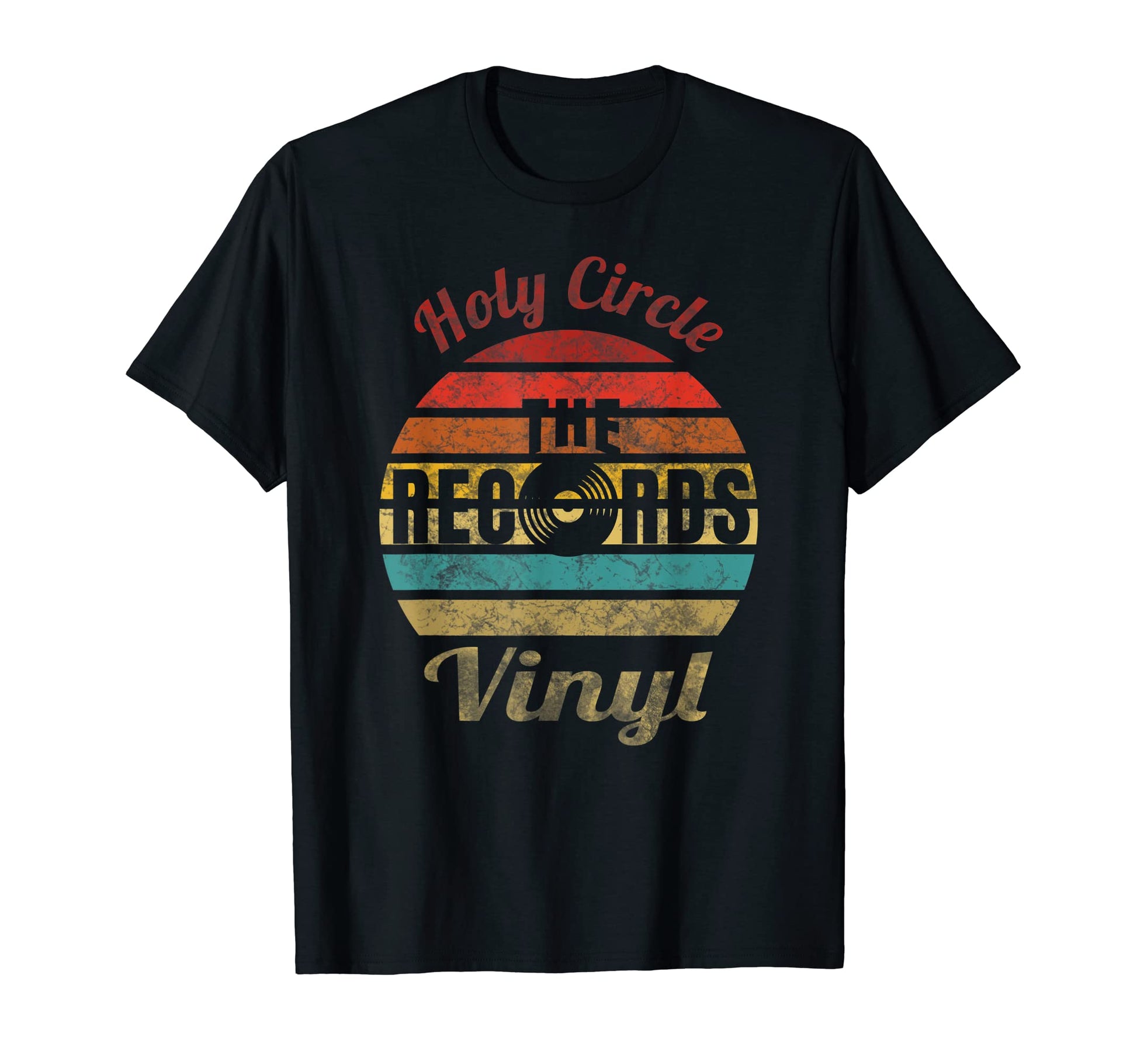 Vinyl Holy Circle Records Record T-Shirt - Aesthetic Graphic Men Women - T-Shirt, Sweatshirt, Hoodie