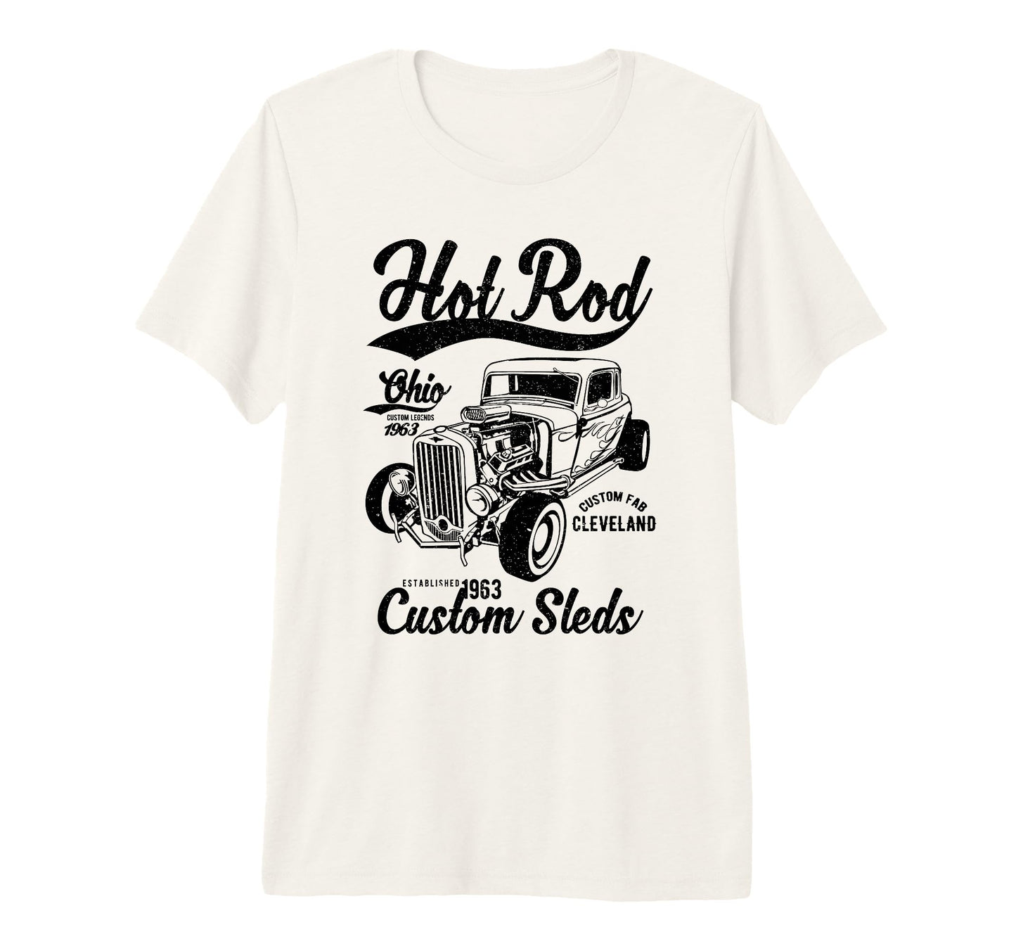 Hotrod Cleveland Ohio Automotive T-Shirt - Unique Graphic Men Women - T-Shirt, Sweatshirt, Hoodie