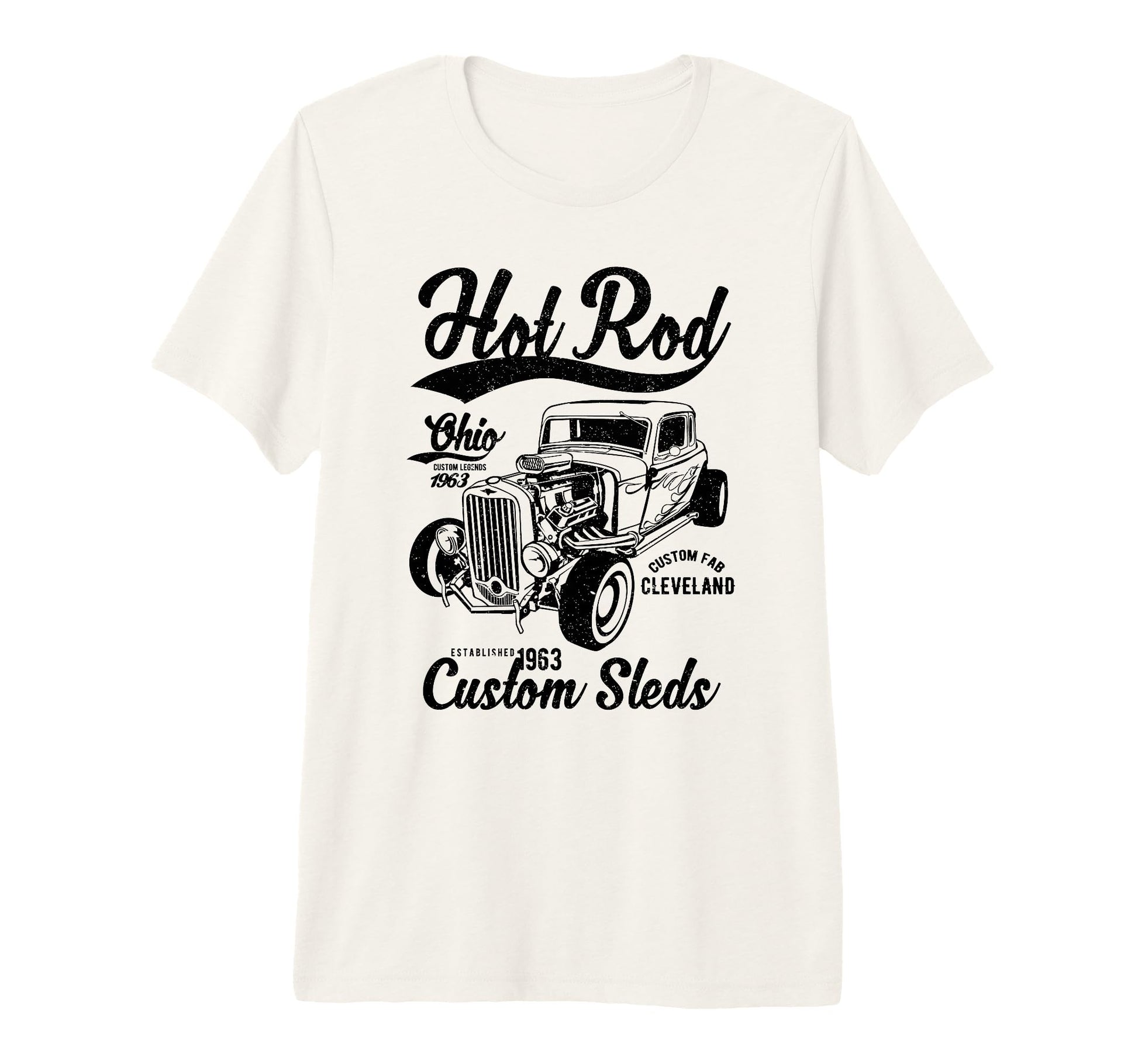 Hotrod Cleveland Ohio Automotive T-Shirt - Unique Graphic Men Women - T-Shirt, Sweatshirt, Hoodie