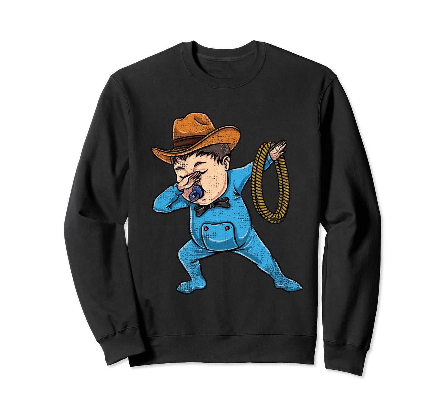 Gender Reveal Halloween Dabbing Cowboy Sweatshirt - Trendy Graphic Unisex - T-Shirt, Sweatshirt, Hoodie