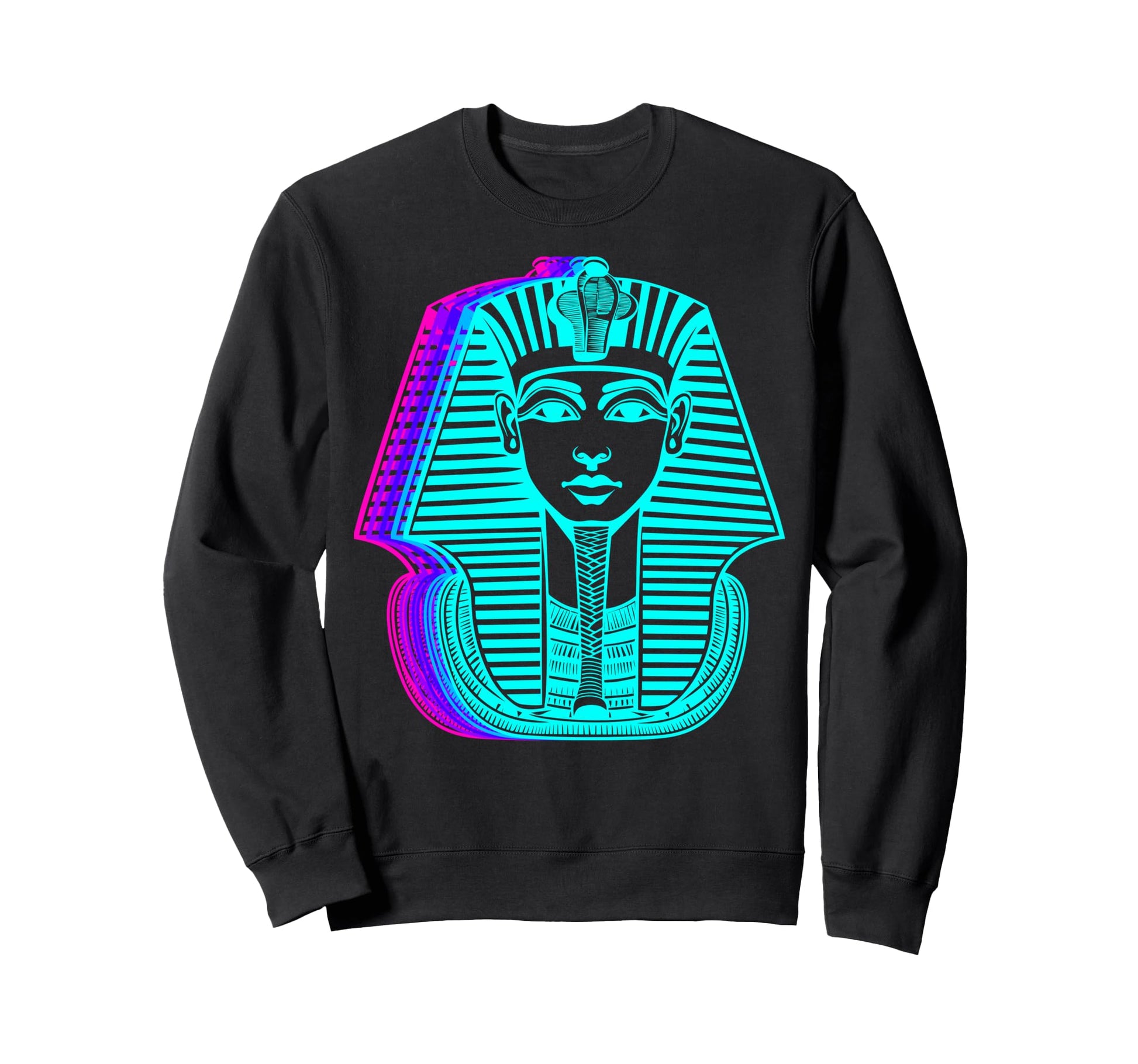 Pharaoh King Tut Egyptian Vaporwave Sweatshirt - Streetwear Style Unisex - T-Shirt, Sweatshirt, Hoodie