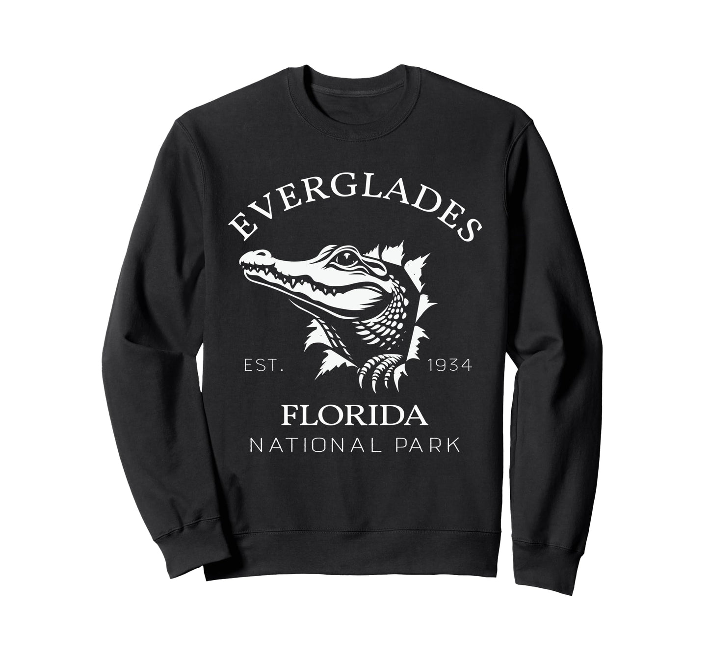 Everglades National Park Sweatshirt - Minimalist Print for Adults - T-Shirt, Sweatshirt, Hoodie