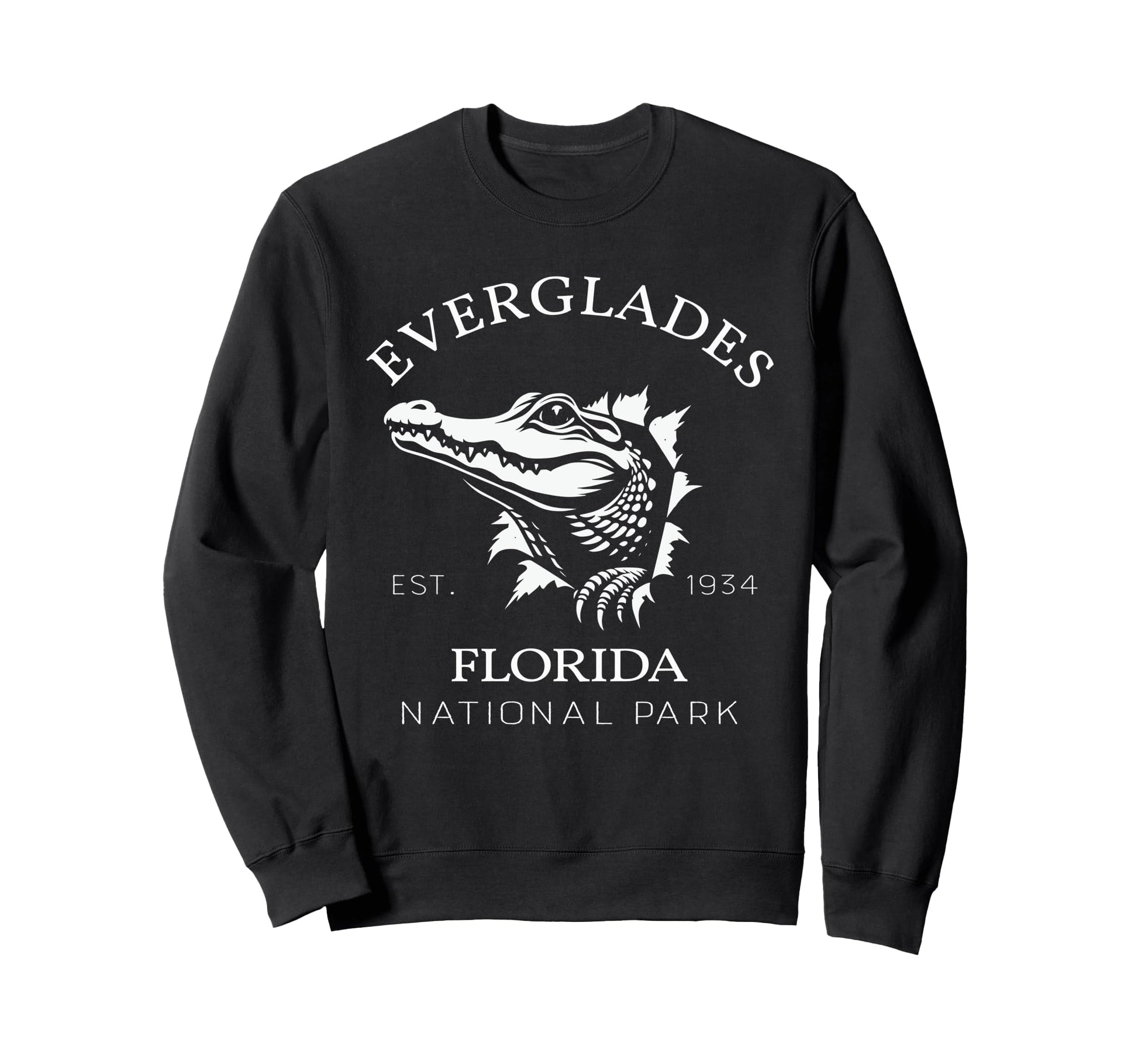 Everglades National Park Sweatshirt - Minimalist Print for Adults - T-Shirt, Sweatshirt, Hoodie