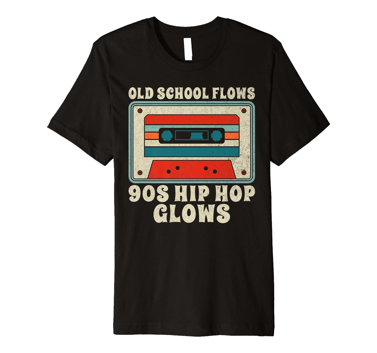 Old School Flows 90S Hip Hop Glow 90S Hip T-Shirt - Unique Graphic Unisex - T-Shirt, Sweatshirt, Hoodie