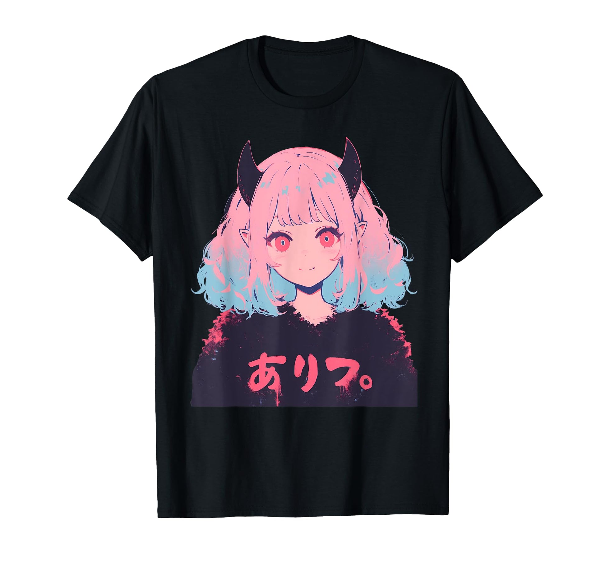 Goth Grunge Demon Anime Waifu Horror T-Shirt - Unique Graphic Men Women - T-Shirt, Sweatshirt, Hoodie