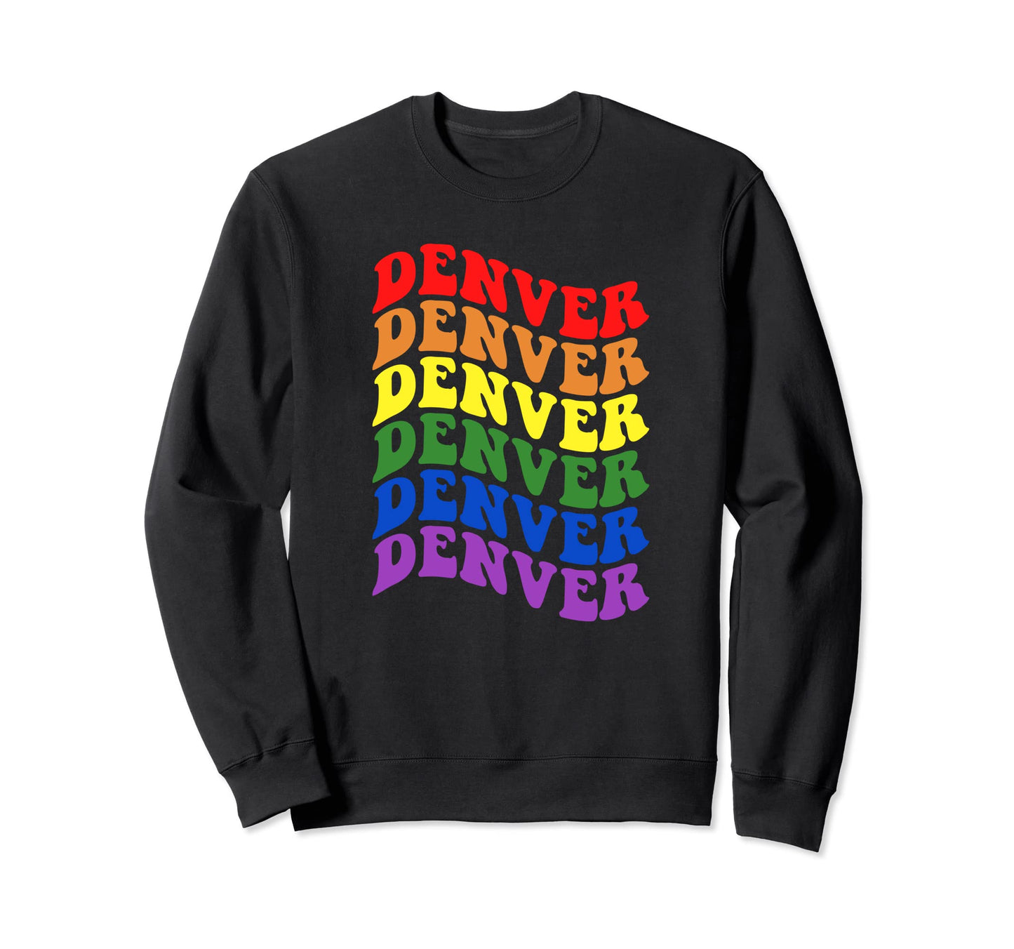 Denver Gay Pride Rainbow Lgbtq Sweatshirt - Unique Graphic for Adults - T-Shirt, Sweatshirt, Hoodie