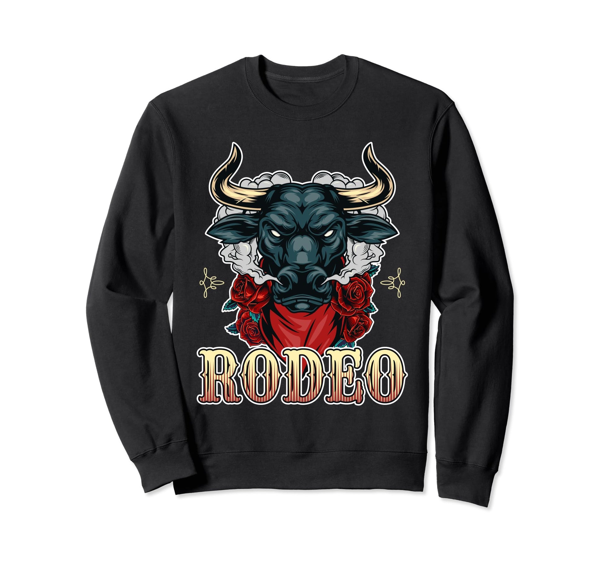 Cowboycore Steer Bull Cow Skull Sweatshirt - Trendy Graphic Men Women - T-Shirt, Sweatshirt, Hoodie