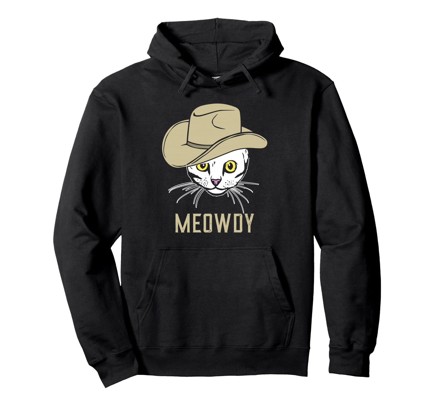 Funny Meowdy Meme Cat Lover Meow Howdy Hoodie - Custom Art Print Unisex - T-Shirt, Sweatshirt, Hoodie
