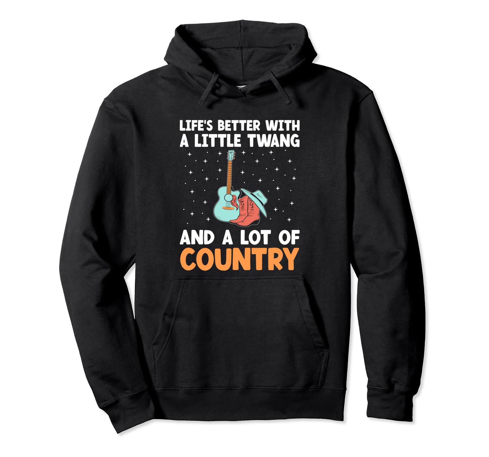 County Music Music Lover Western Hoodie - Custom Art Print for Adults - T-Shirt, Sweatshirt, Hoodie