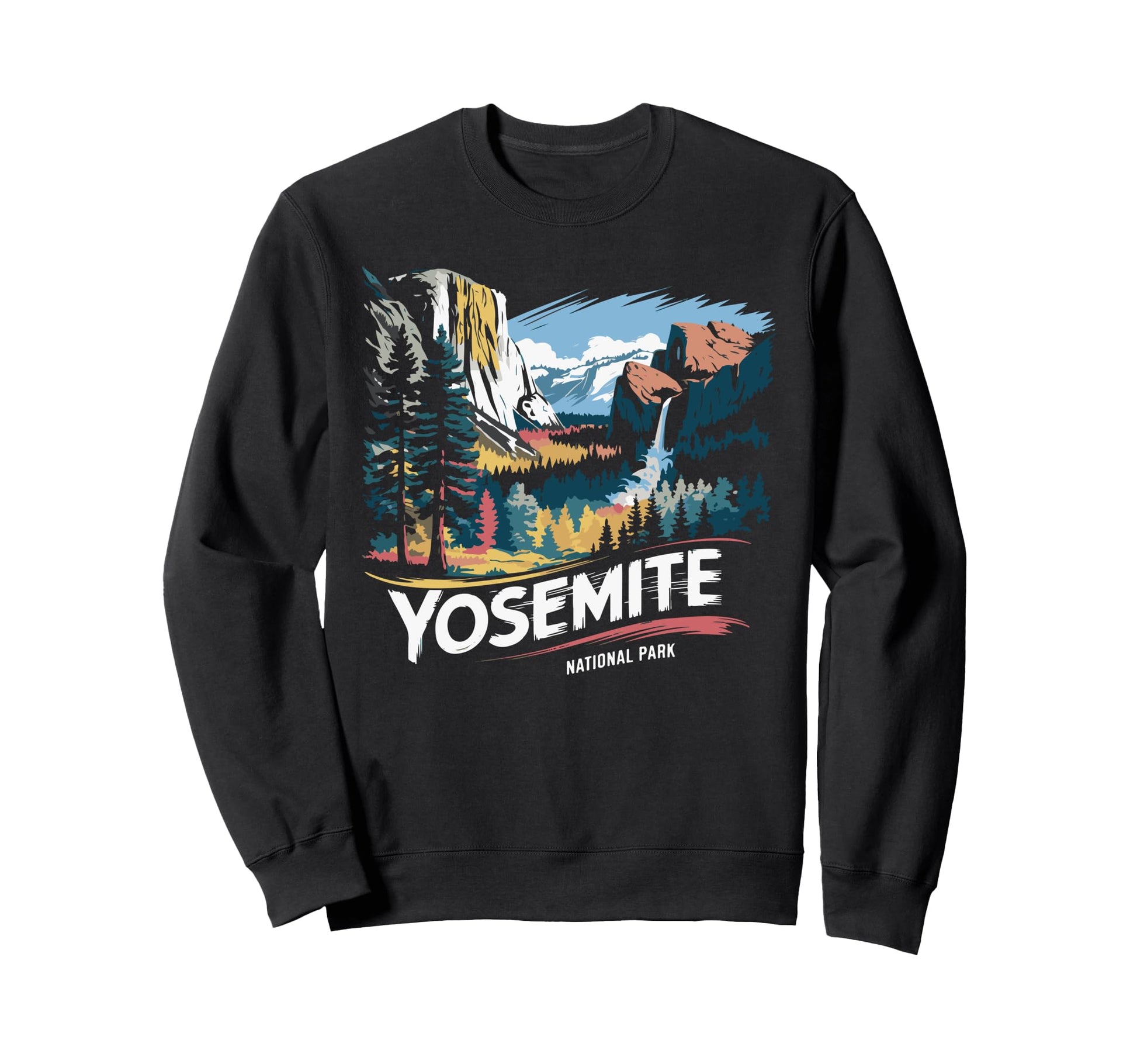 Yosemite Falls California National Sweatshirt - Custom Art Print Unisex - T-Shirt, Sweatshirt, Hoodie