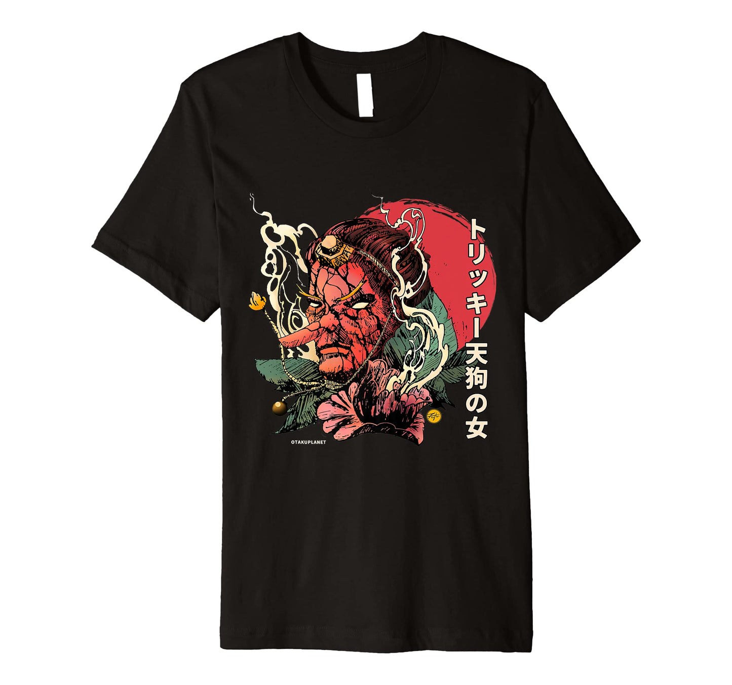 Japanese Tengu Artwork Aesthetic T-Shirt - Graphic Print Men Women - T-Shirt, Sweatshirt, Hoodie