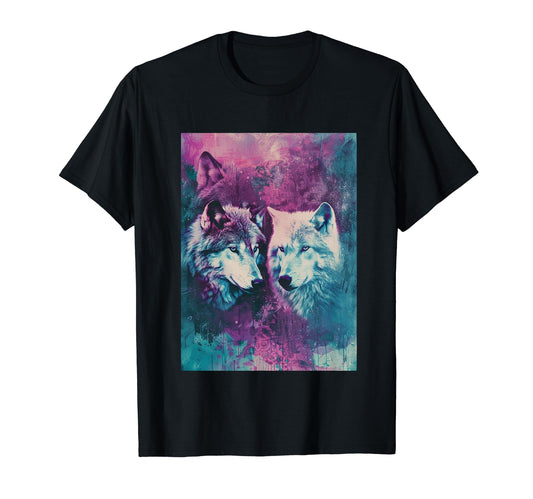 Boho Mystic Wolf Art T-Shirt - Graphic Print Unisex - T-Shirt, Sweatshirt, Hoodie