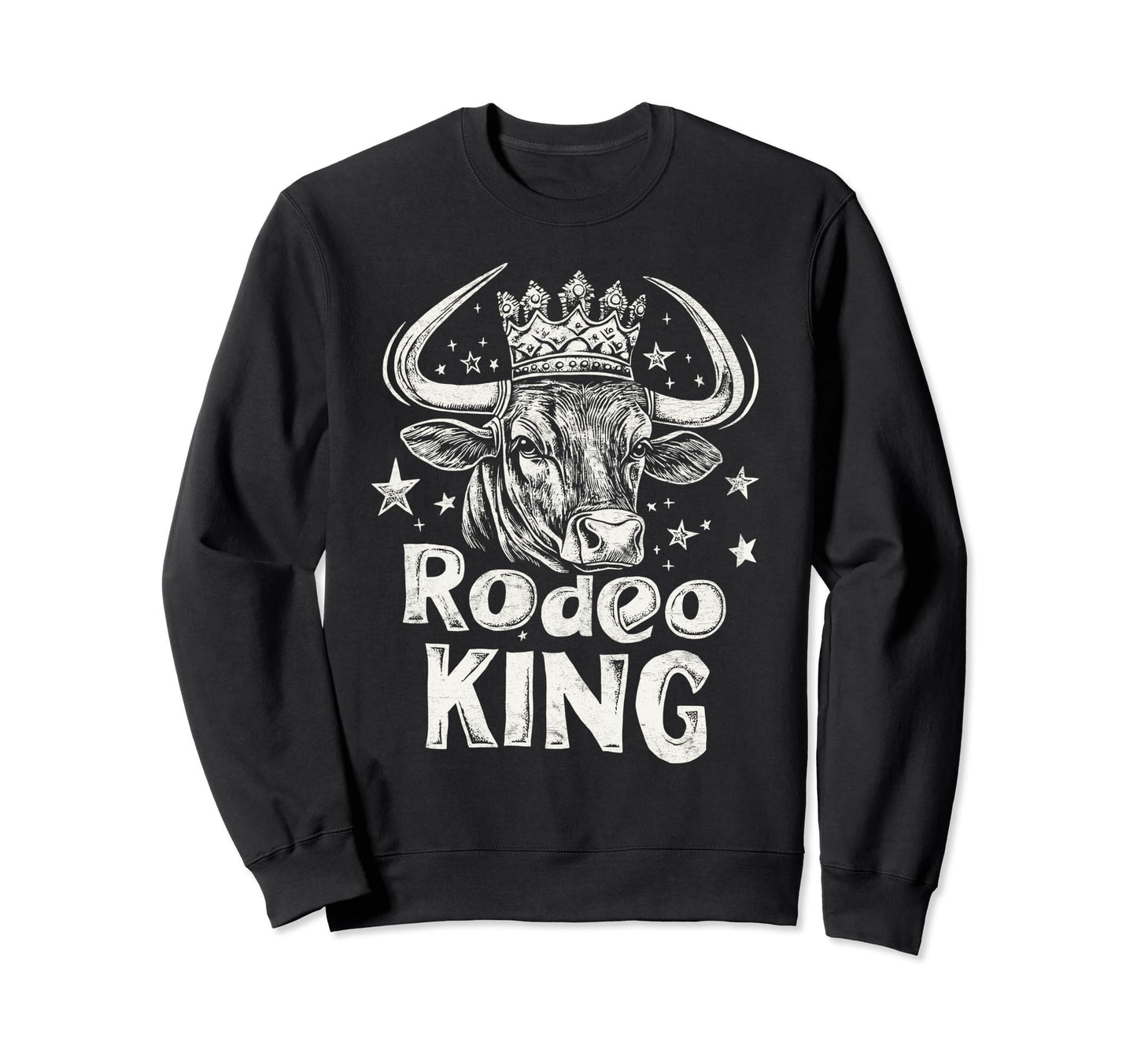 Rodeo King Wild West Mens Cowboy Sweatshirt - Aesthetic Graphic Unisex - T-Shirt, Sweatshirt, Hoodie