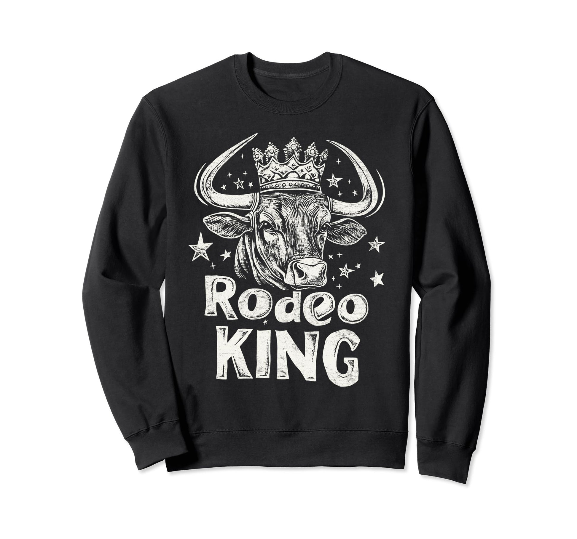 Rodeo King Wild West Mens Cowboy Sweatshirt - Aesthetic Graphic Unisex - T-Shirt, Sweatshirt, Hoodie