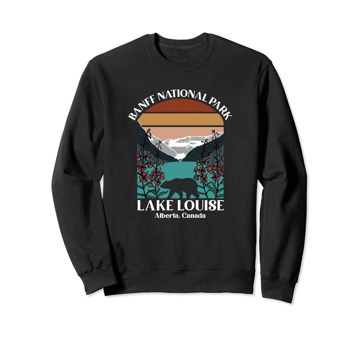 Banff National Park Lake Louise Sweatshirt - Minimalist Print for Adults - T-Shirt, Sweatshirt, Hoodie