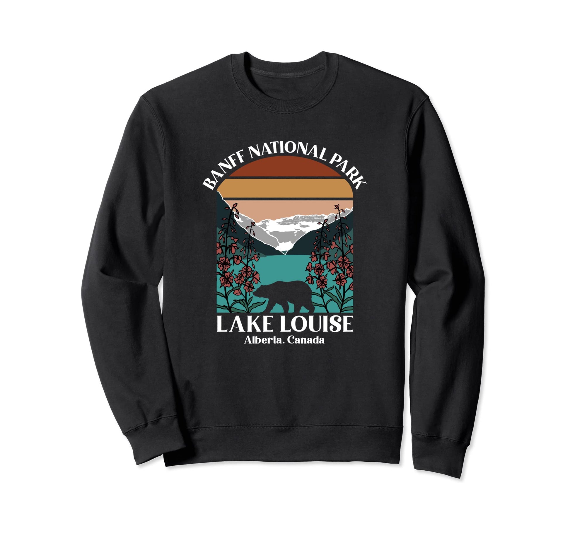 Banff National Park Lake Louise Sweatshirt - Minimalist Print for Adults - T-Shirt, Sweatshirt, Hoodie