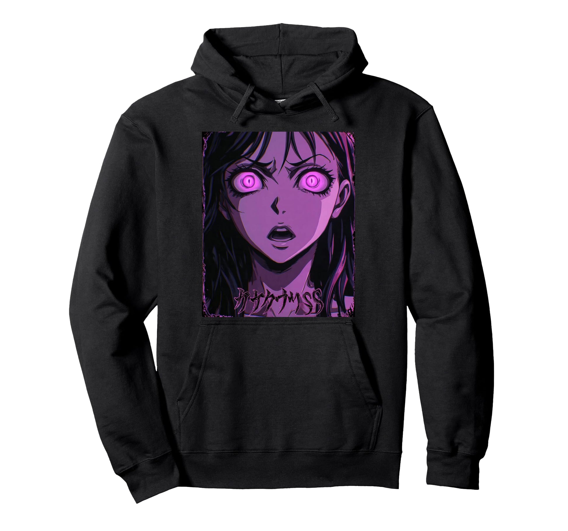 Goth Grunge Demon Anime Waifu Horror Alt Hoodie - Aesthetic Graphic Unisex - T-Shirt, Sweatshirt, Hoodie