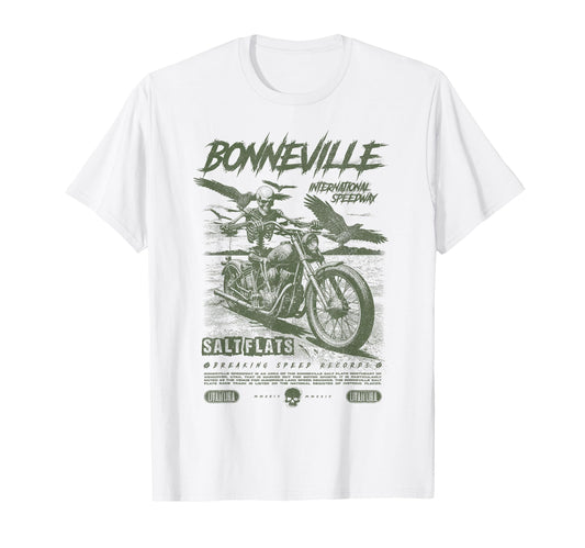 Bonneville Salt Flats Motorcycle Racing T-Shirt - Trendy Graphic Men Women - T-Shirt, Sweatshirt, Hoodie