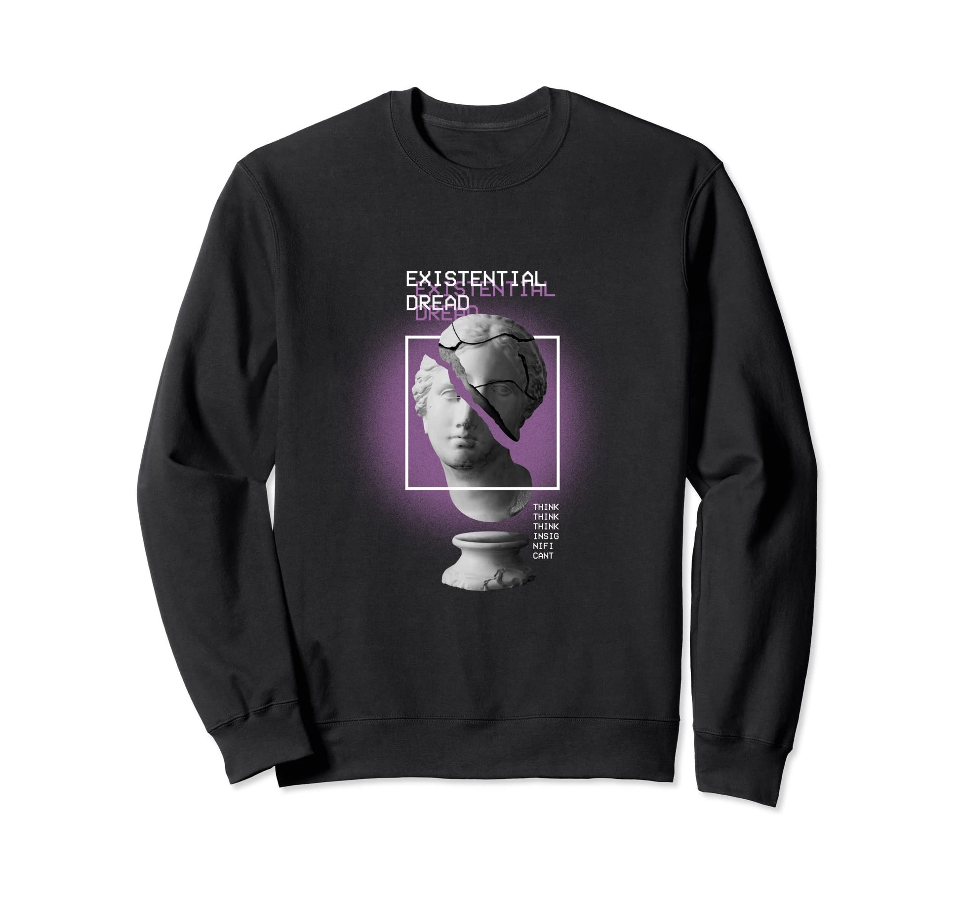 Existential Dread Vaporwave Aesthetic Sweatshirt - Unique Graphic Unisex - T-Shirt, Sweatshirt, Hoodie
