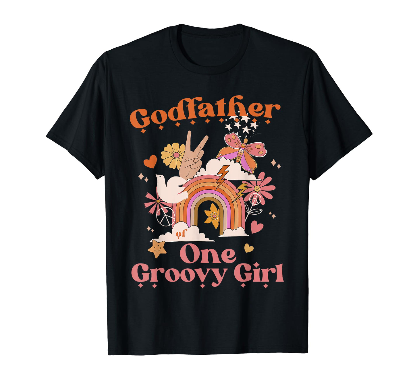Godfather One Groovy Boho Hippie T-Shirt - Aesthetic Graphic Unisex - T-Shirt, Sweatshirt, Hoodie