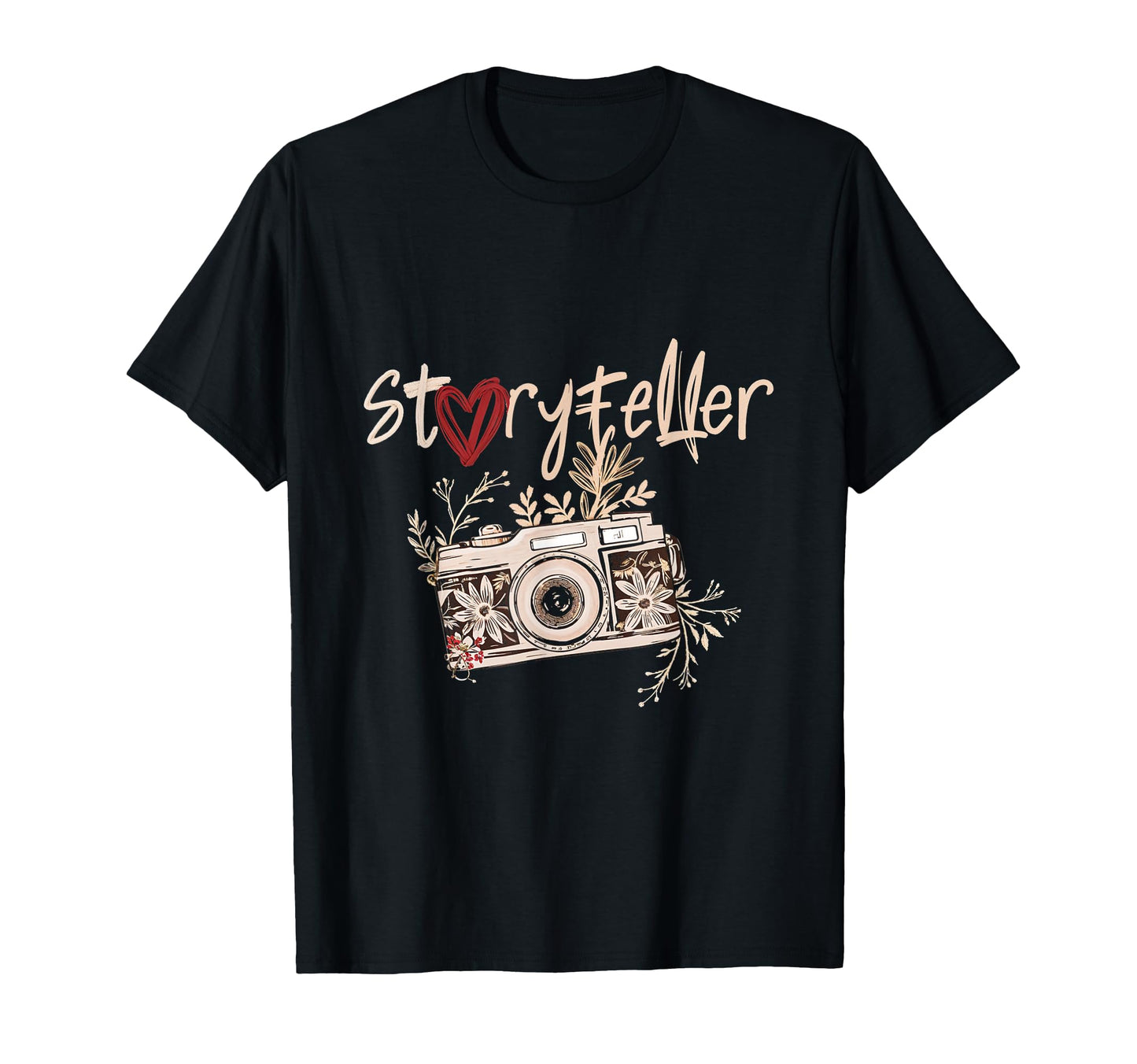 Storyteller Camera Photos Photography Lens T-Shirt - Graphic Print Unisex - T-Shirt, Sweatshirt, Hoodie