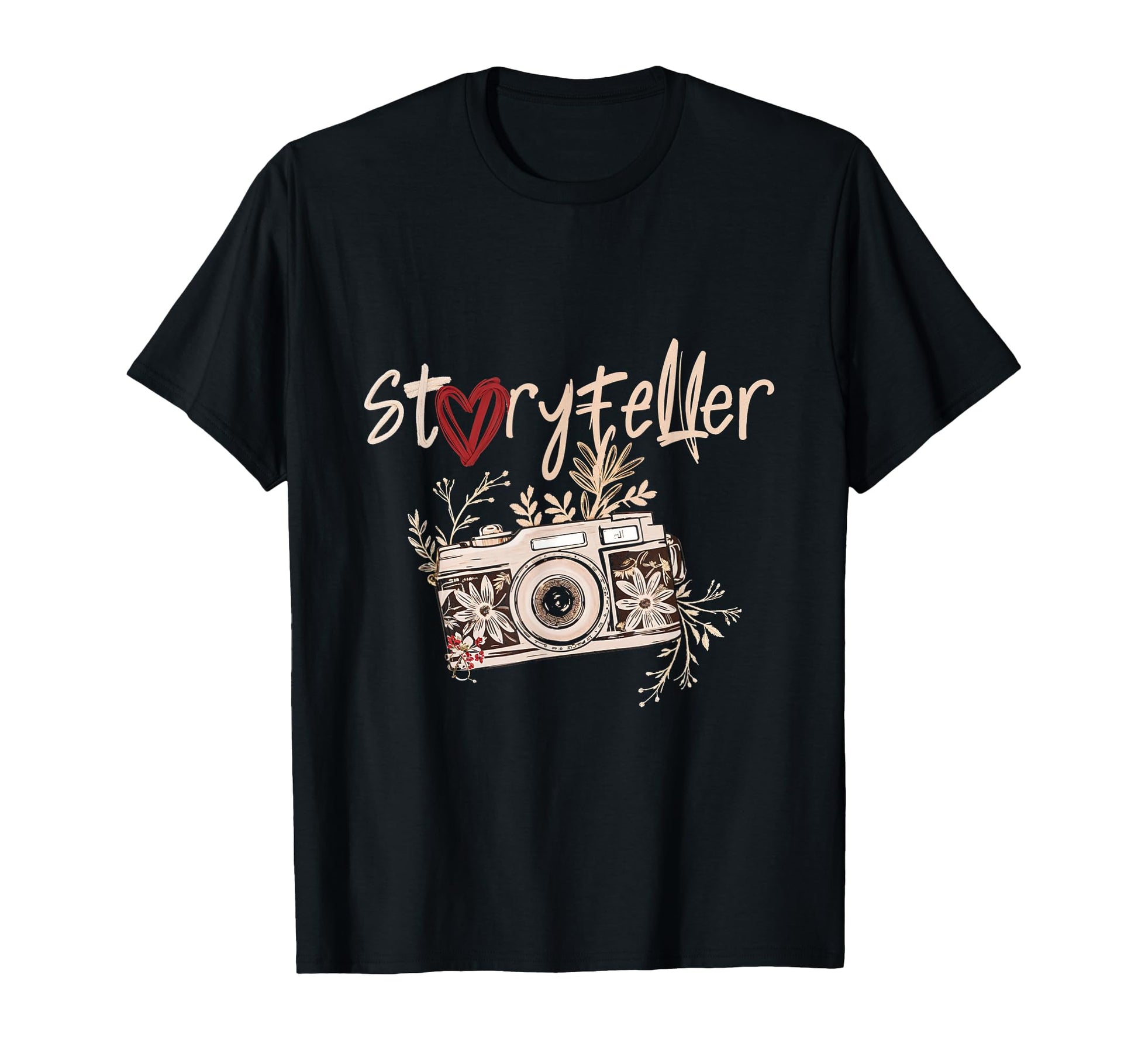 Storyteller Camera Photos Photography Lens T-Shirt - Graphic Print Unisex - T-Shirt, Sweatshirt, Hoodie