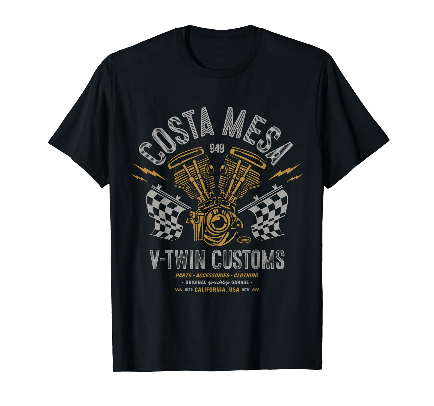 Costa Mesa Local Motorcycle Garage T-Shirt - Novelty Apparel Men Women - T-Shirt, Sweatshirt, Hoodie