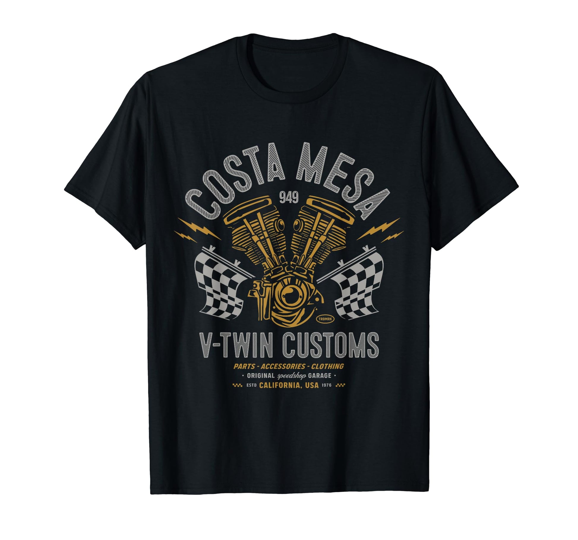 Costa Mesa Local Motorcycle Garage T-Shirt - Novelty Apparel Men Women - T-Shirt, Sweatshirt, Hoodie
