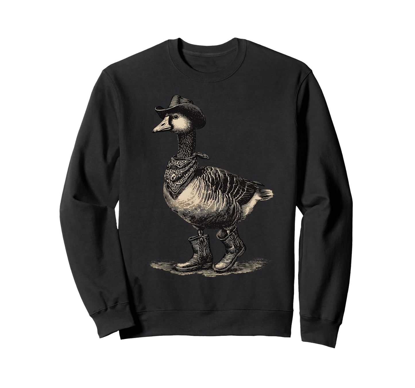 Goose Cowboy Rodeo Cowgirl Western Sweatshirt - Novelty Apparel Men Women - T-Shirt, Sweatshirt, Hoodie