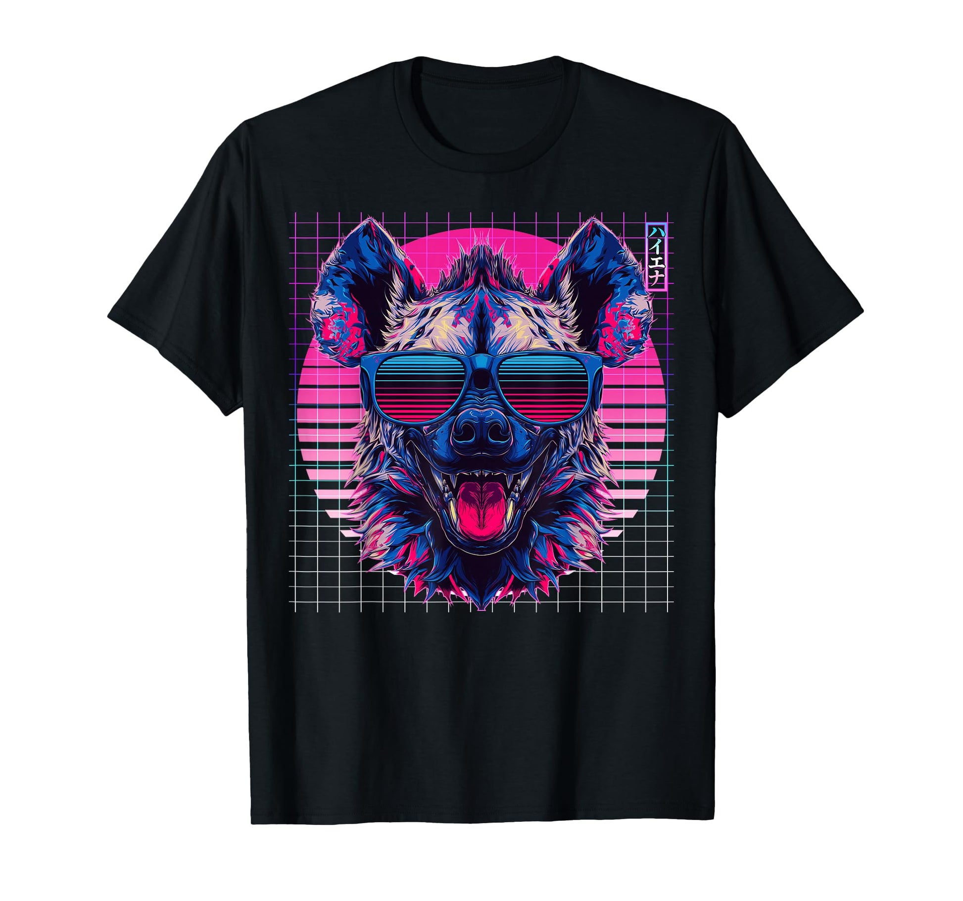 Hyena Sunglasses Animal Vaporwave T-Shirt - Aesthetic Graphic Men Women - T-Shirt, Sweatshirt, Hoodie