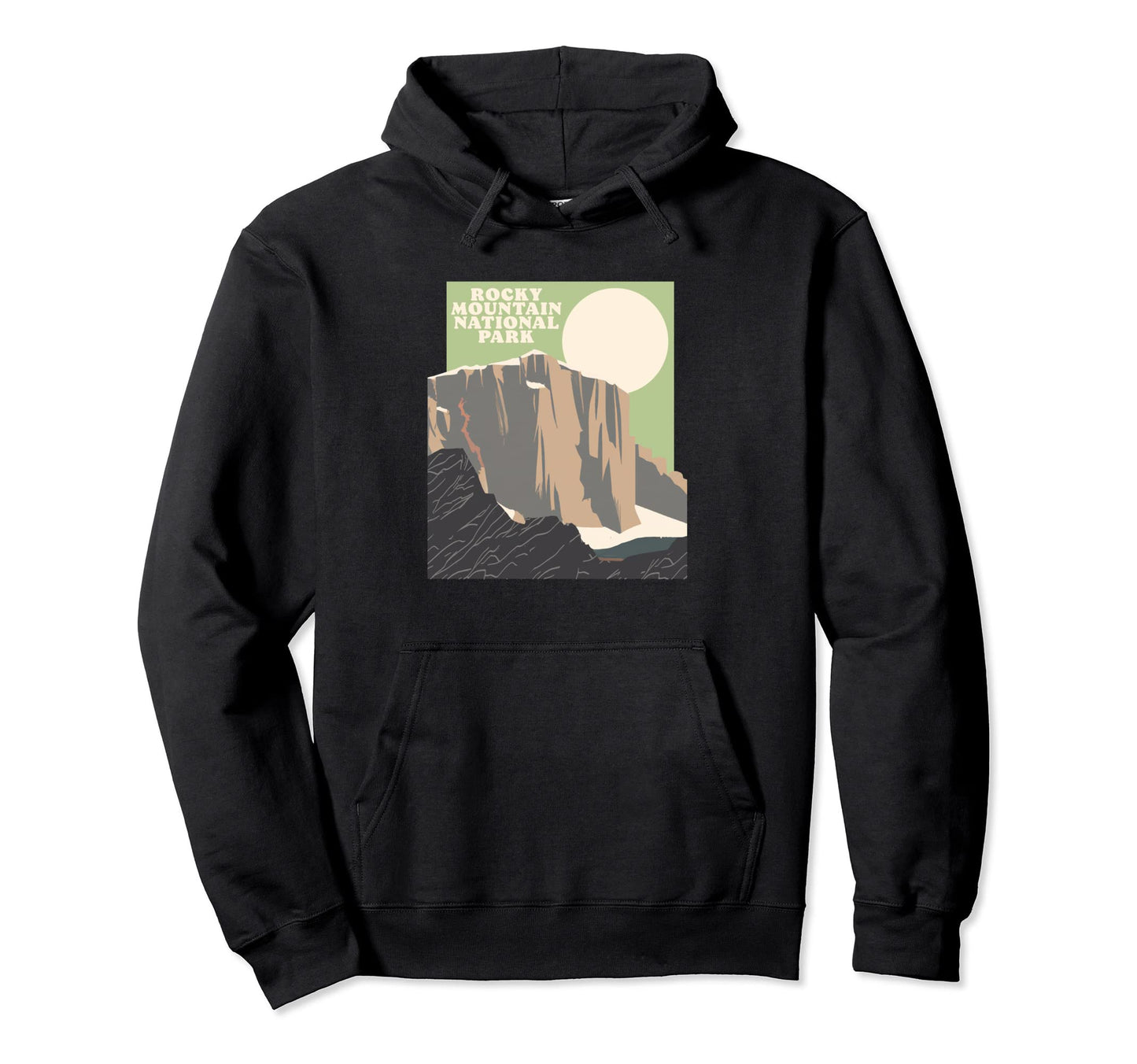 Rocky Mountain National Park Peak Hoodie - Custom Art Print Men Women - T-Shirt, Sweatshirt, Hoodie