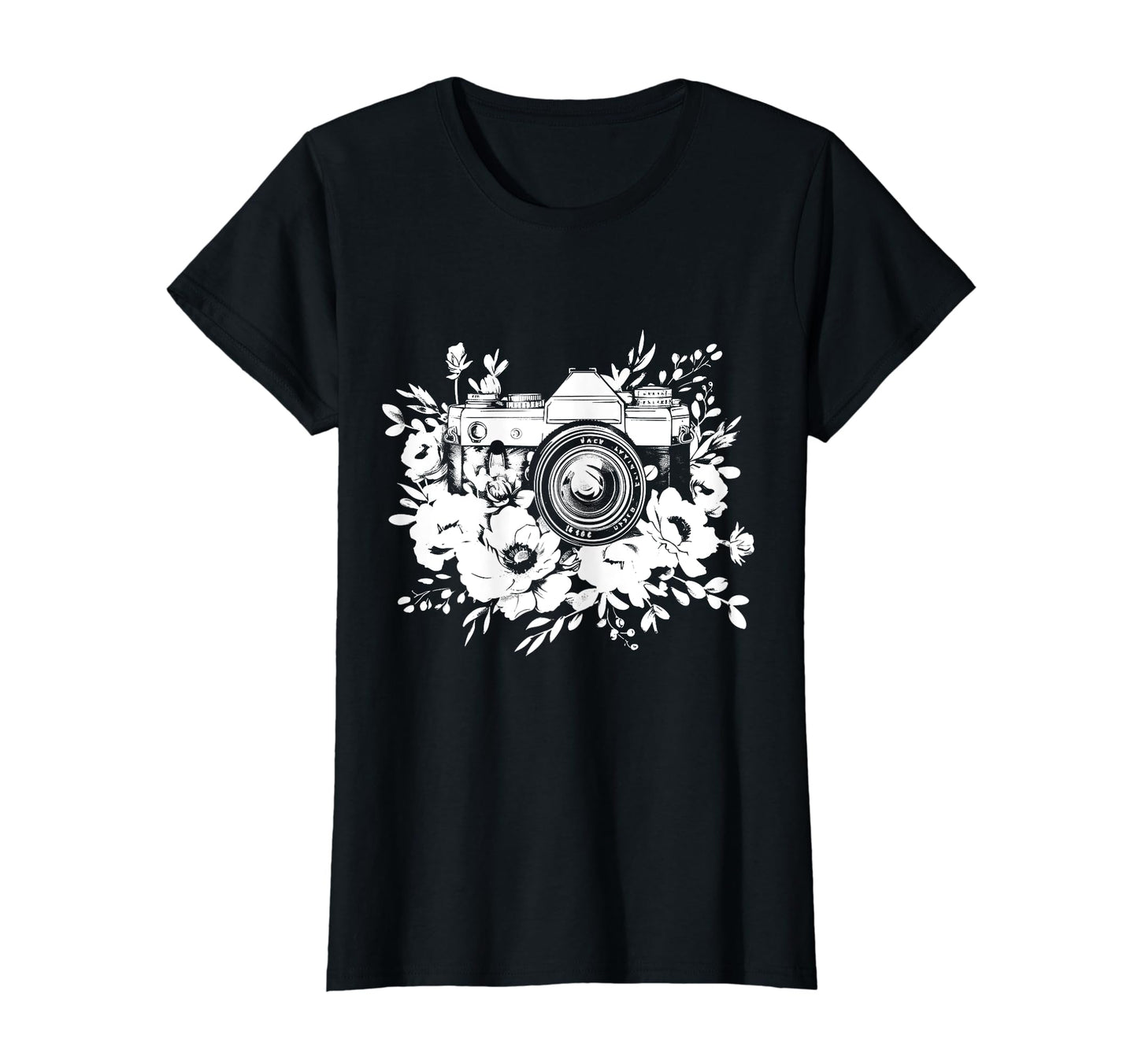 Photographer Camera Flowers T-Shirt - Streetwear Style Men Women - T-Shirt, Sweatshirt, Hoodie